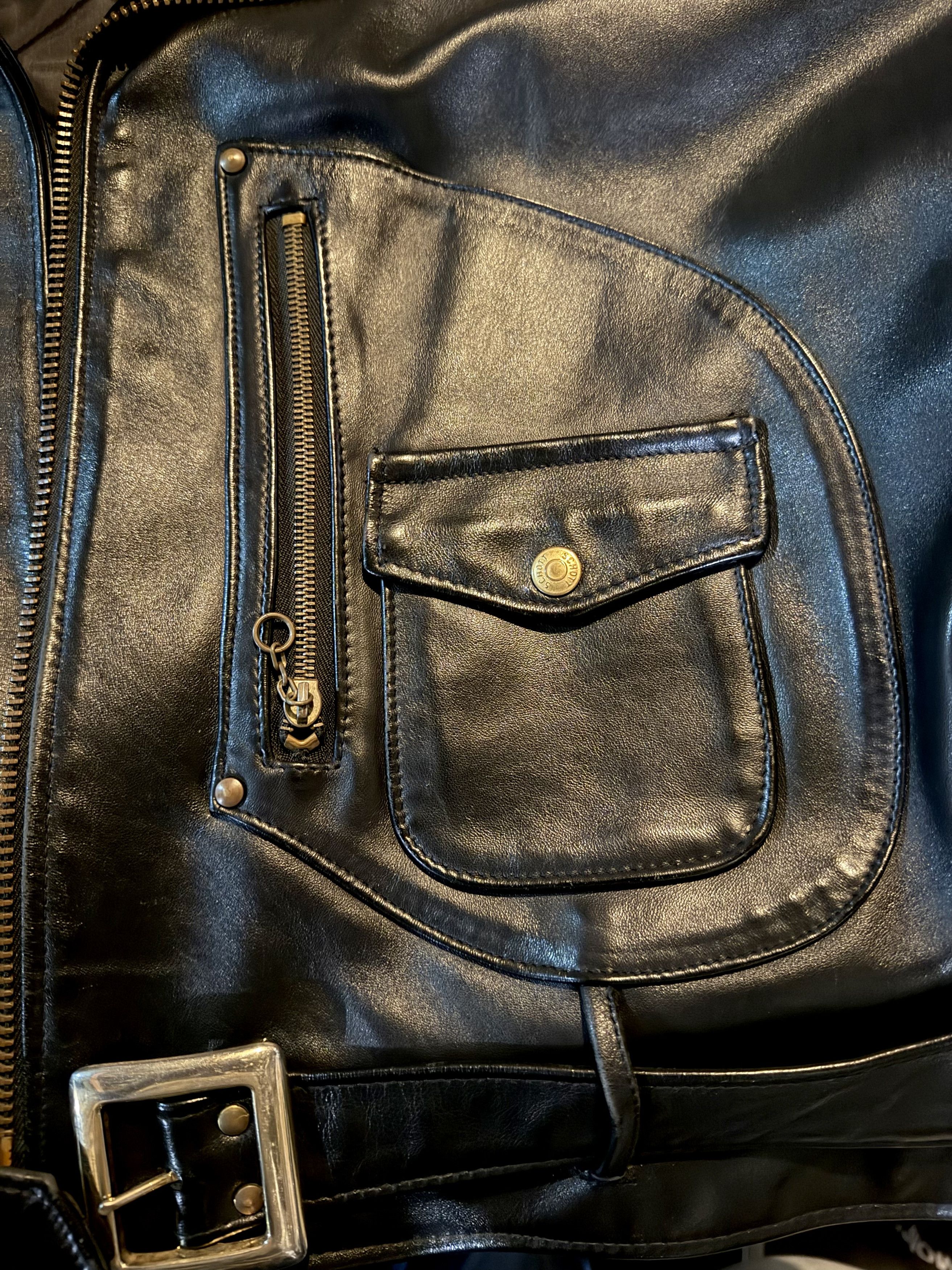 Schott Vintage 90’s Schott 611H Horsehide Sz48 Size US XXL / EU 58 / 5 - 7 Thumbnail