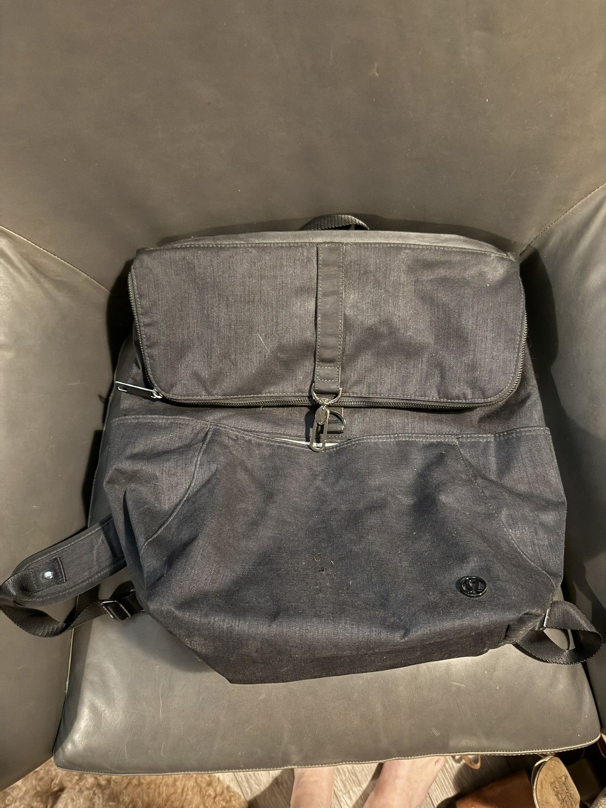 Lululemon Lululemon Go Wild Brushed Black Backpack Size ONE SIZE - 1 Thumbnail