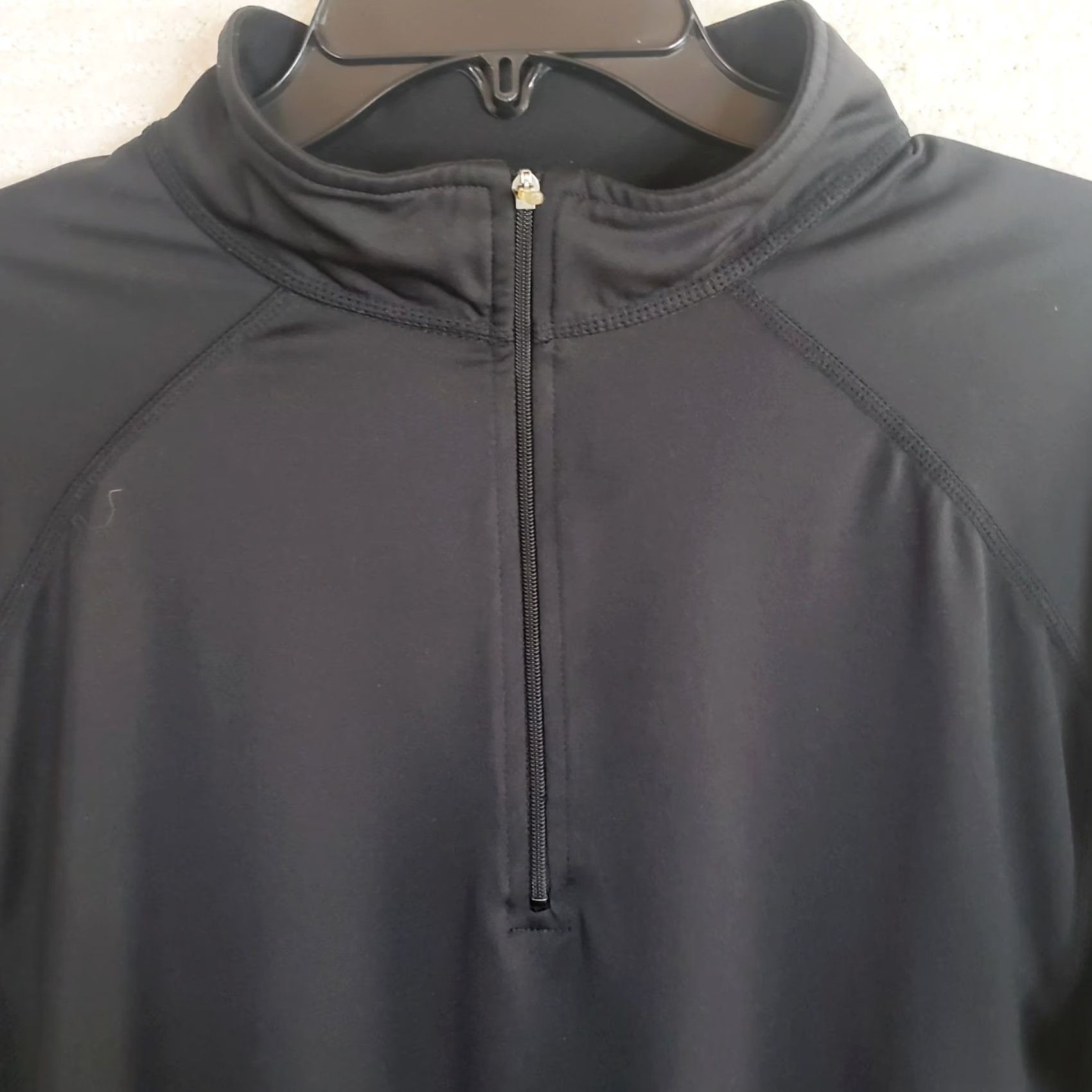 Vintage L.L. Bean Pullover Sweater Shirt Black Regular L Men Long Sleeve High Neck Thumb Hole Lightweight Knit Shirt Running, Hiking, Golf, Casual Wear Size US L / EU 52-54 / 3 - 3 Thumbnail