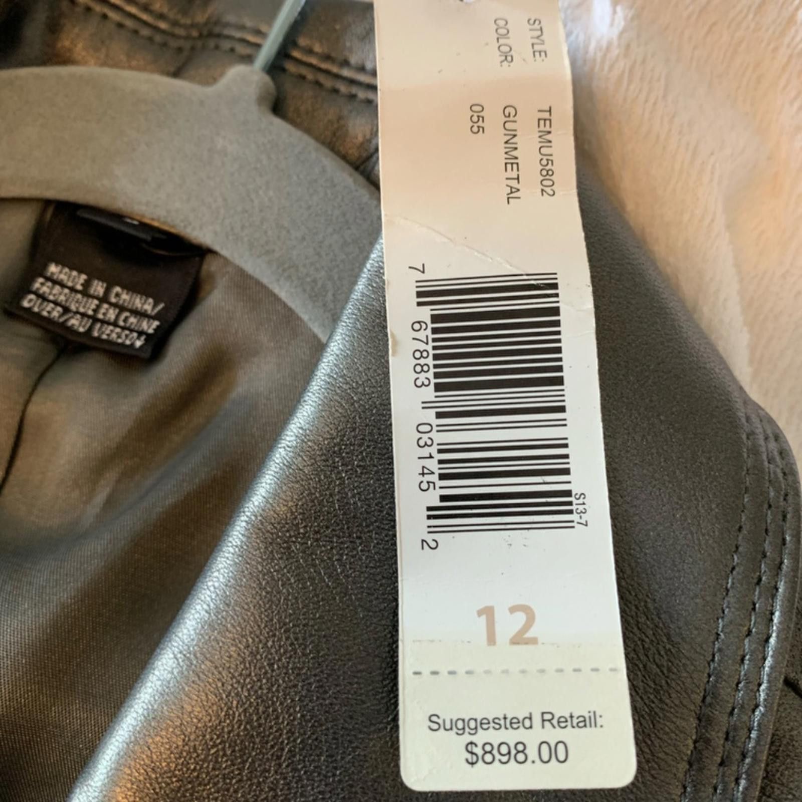 Other Ellen Tracy Metalic Pewter Color Blazer Size XL / US 12-14 / IT 48-50 - 5 Thumbnail
