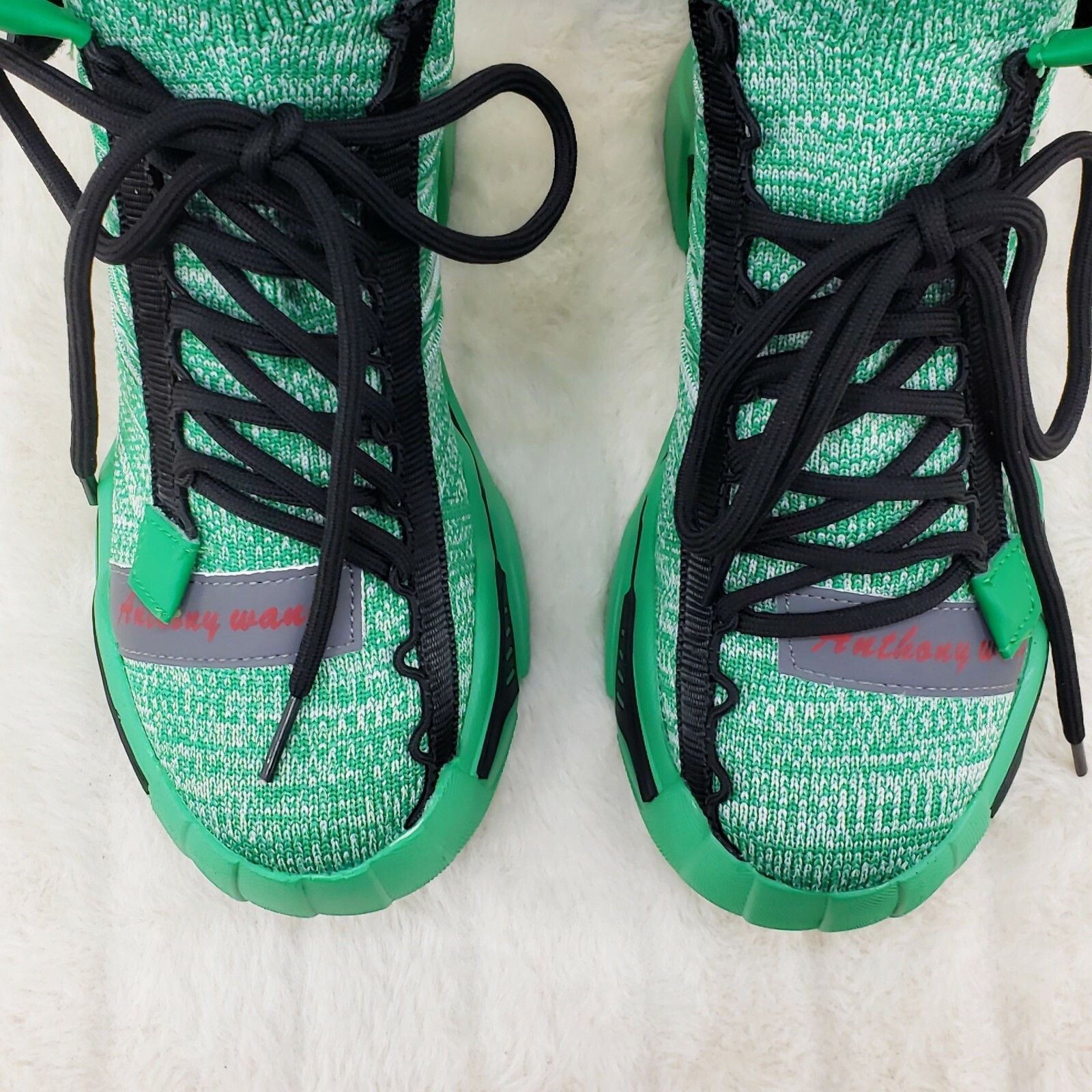 Other Wang Damson Pull On Knit Platform Sneaker Boots 4" Hidden We Size US 7 / IT 37 - 7 Thumbnail