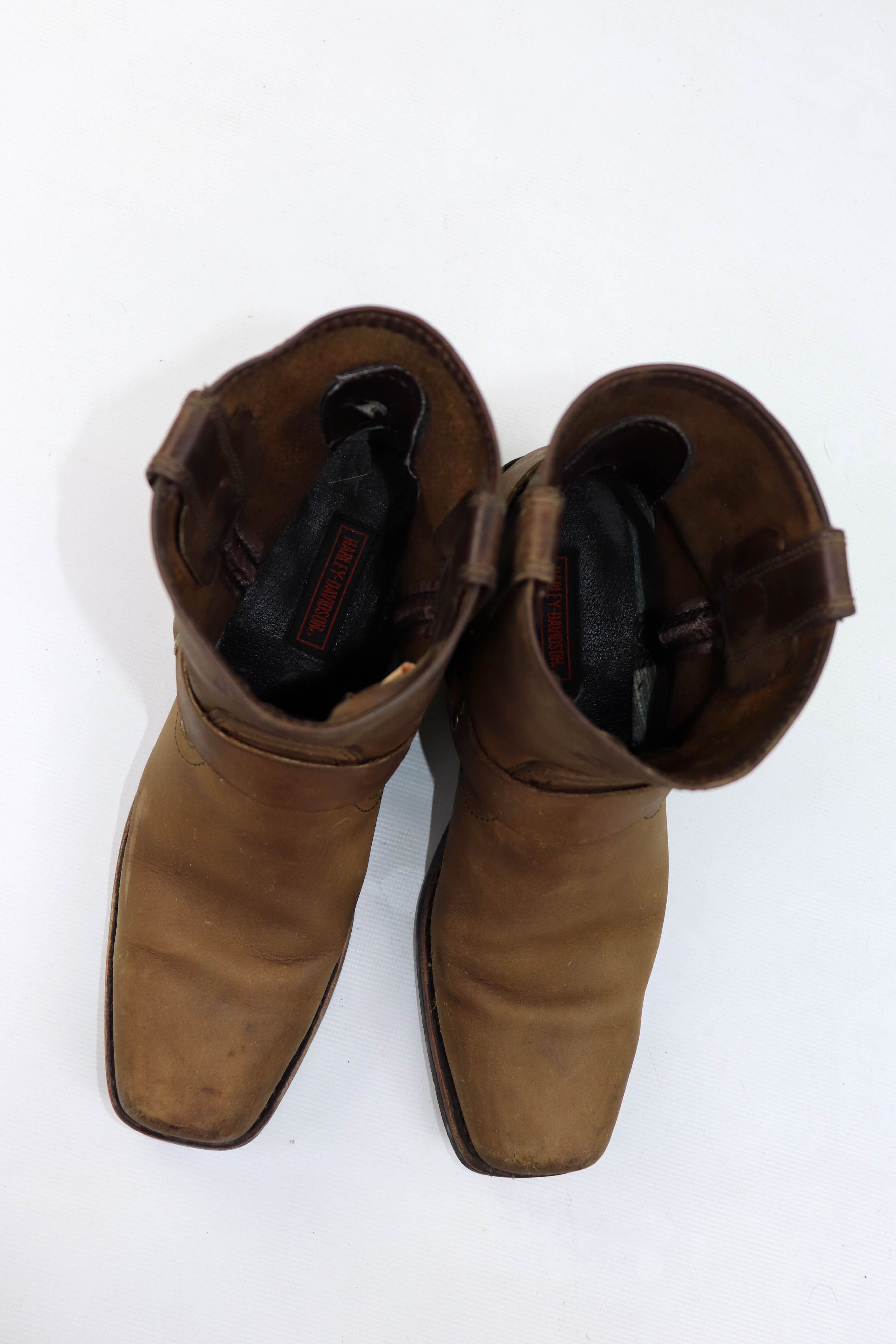 Harley Davidson Harley-Davidson Abbington Harness Leather Motorcycle Boots Size US 8.5 / IT 38.5 - 16 Thumbnail