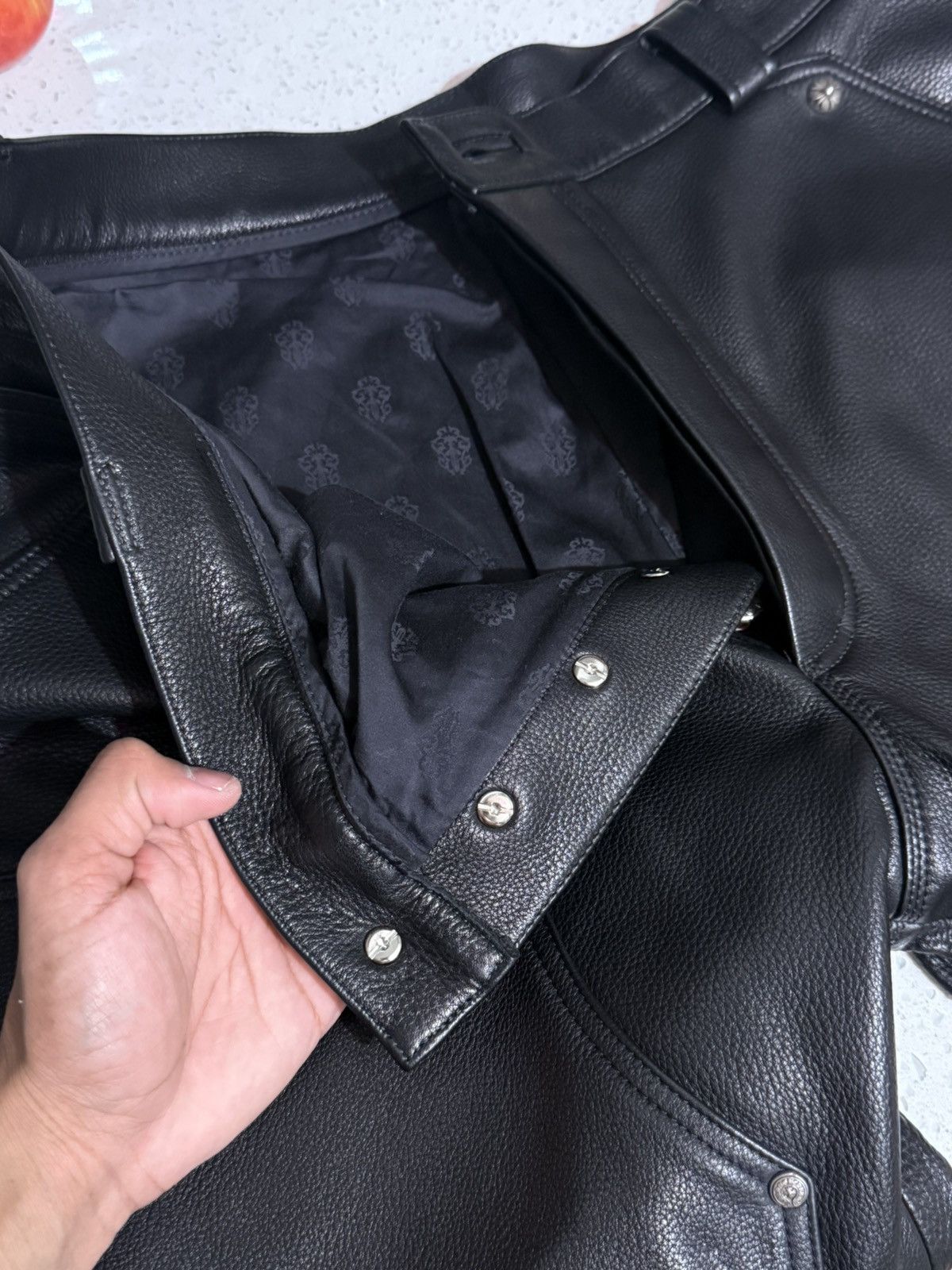 Chrome Hearts Chrome hearts calf leather black double knees Size US 36 / EU 52 - 23 Thumbnail