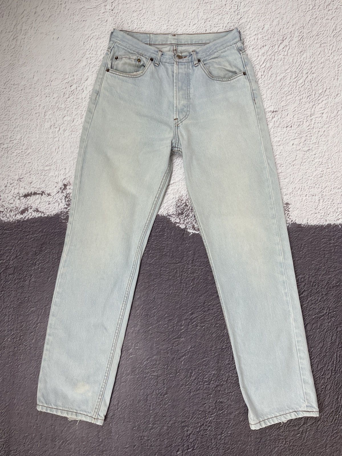 Levi's Levi’s 501XX (0660) vintage 90s light blue distressed denim Size US 30 / EU 46 - 3 Thumbnail