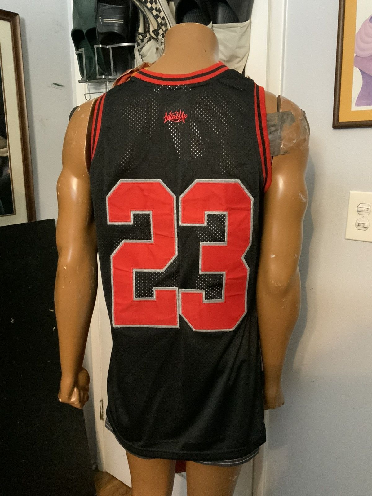 Sneakgallery NWT Laced Up XIII Bred Retro Michael Jordan GOAT Mesh Jersey Size US M / EU 48-50 / 2 - 8 Thumbnail