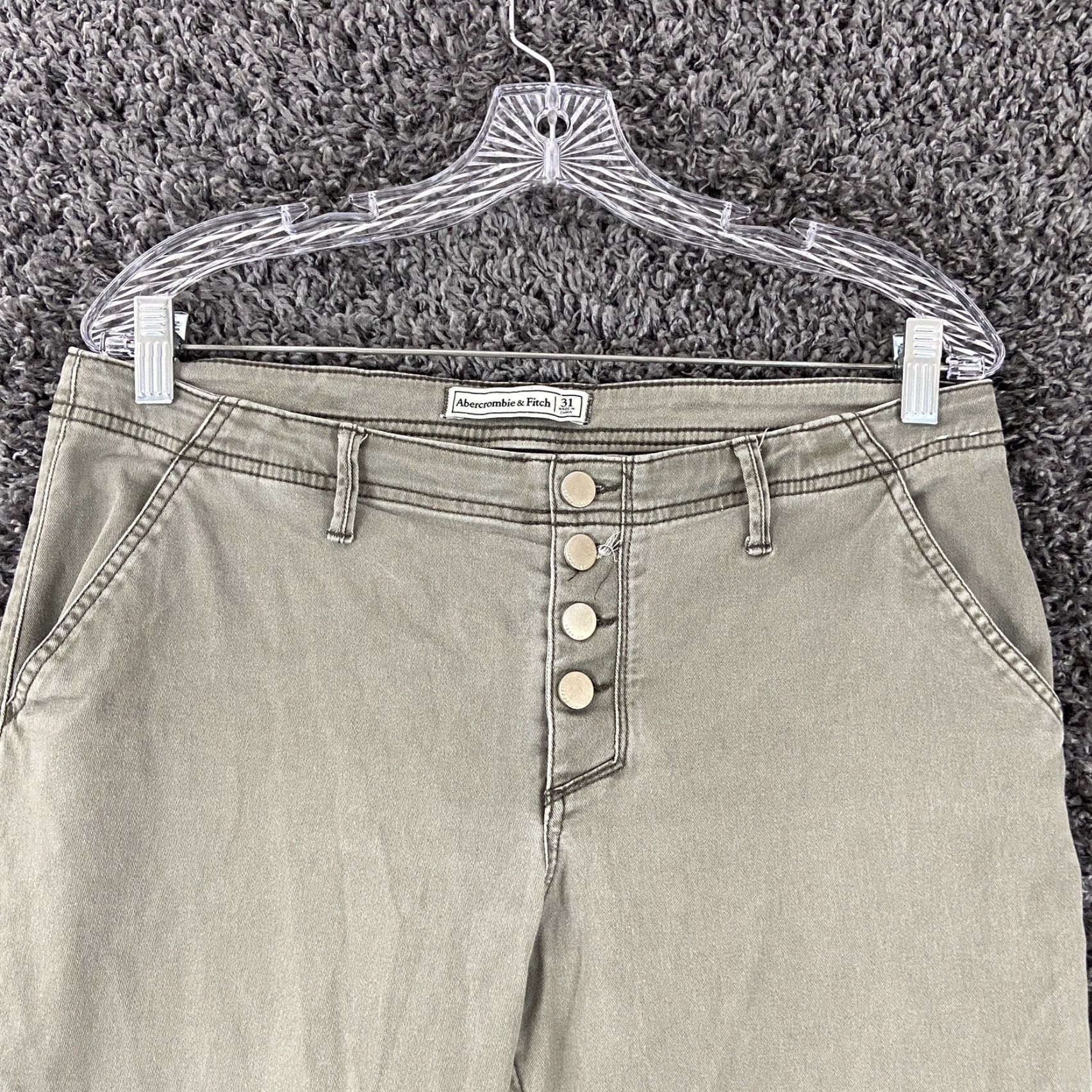 Abercrombie & Fitch Abercrombie & Fitch Jeans Women 31 Green Skinny Regular Size 31 Green Womens Size 24" / US 00 / IT 34 - 5 Thumbnail