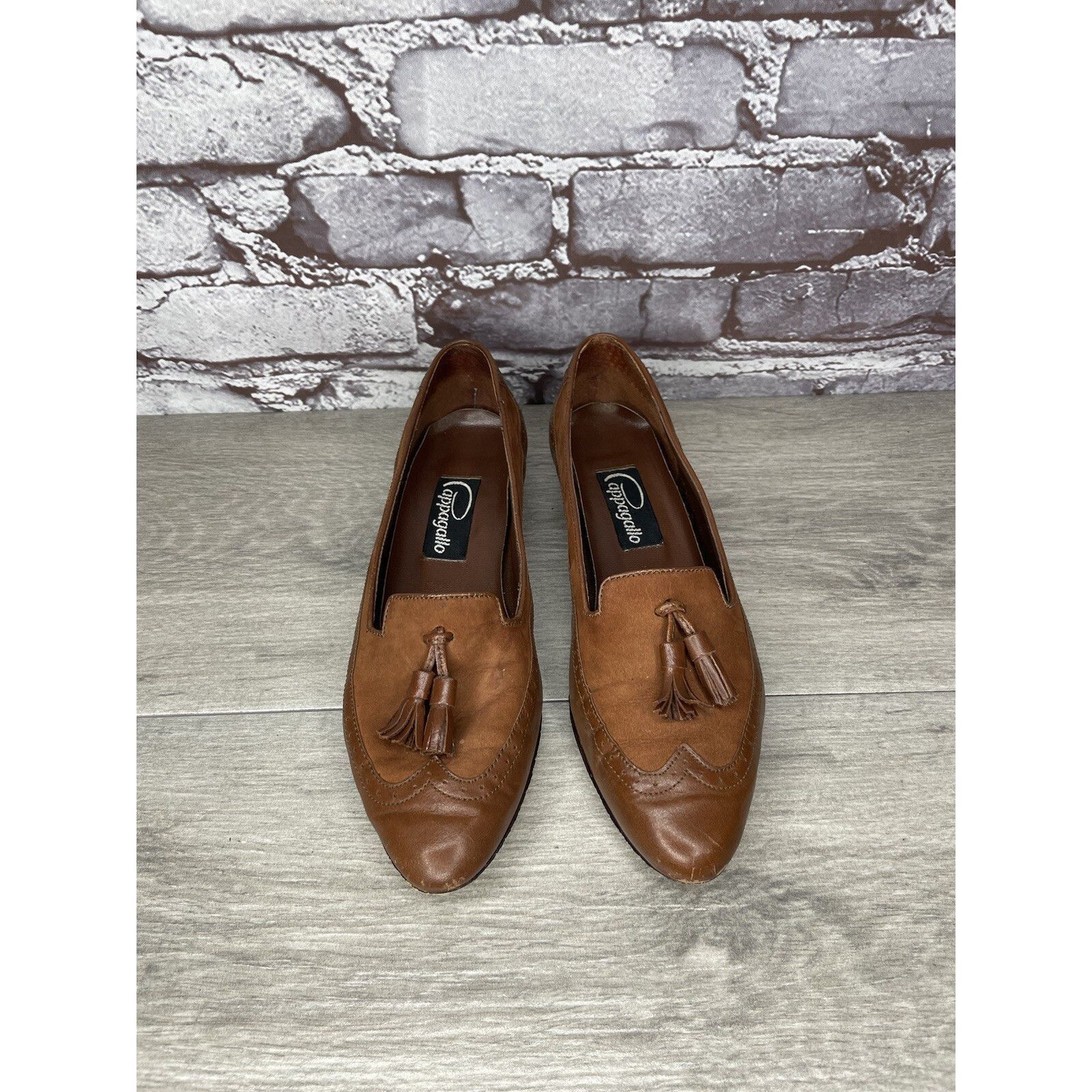 Other Cappagallo Brown Leather Wingtip Tassel Loafer Shoes Women S Size US 6 / IT 36 - 8 Thumbnail