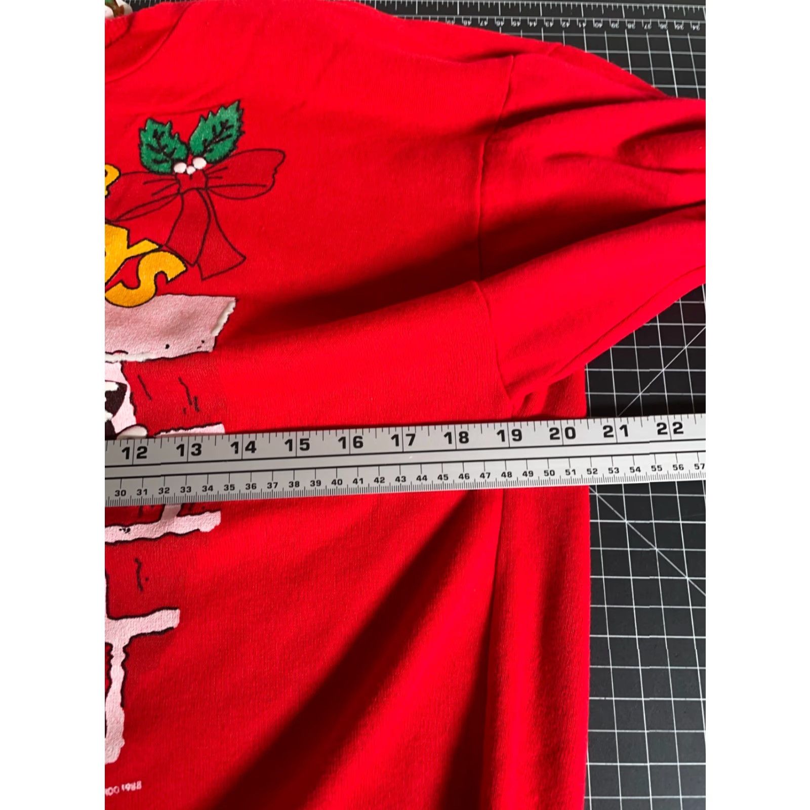 Vintage VINTAGE BJ Frog 80s Christmas Kittens Sweatshirt Women's Large Red Holiday Cat Print Pullover Size L / US 10 / IT 46 - 5 Thumbnail