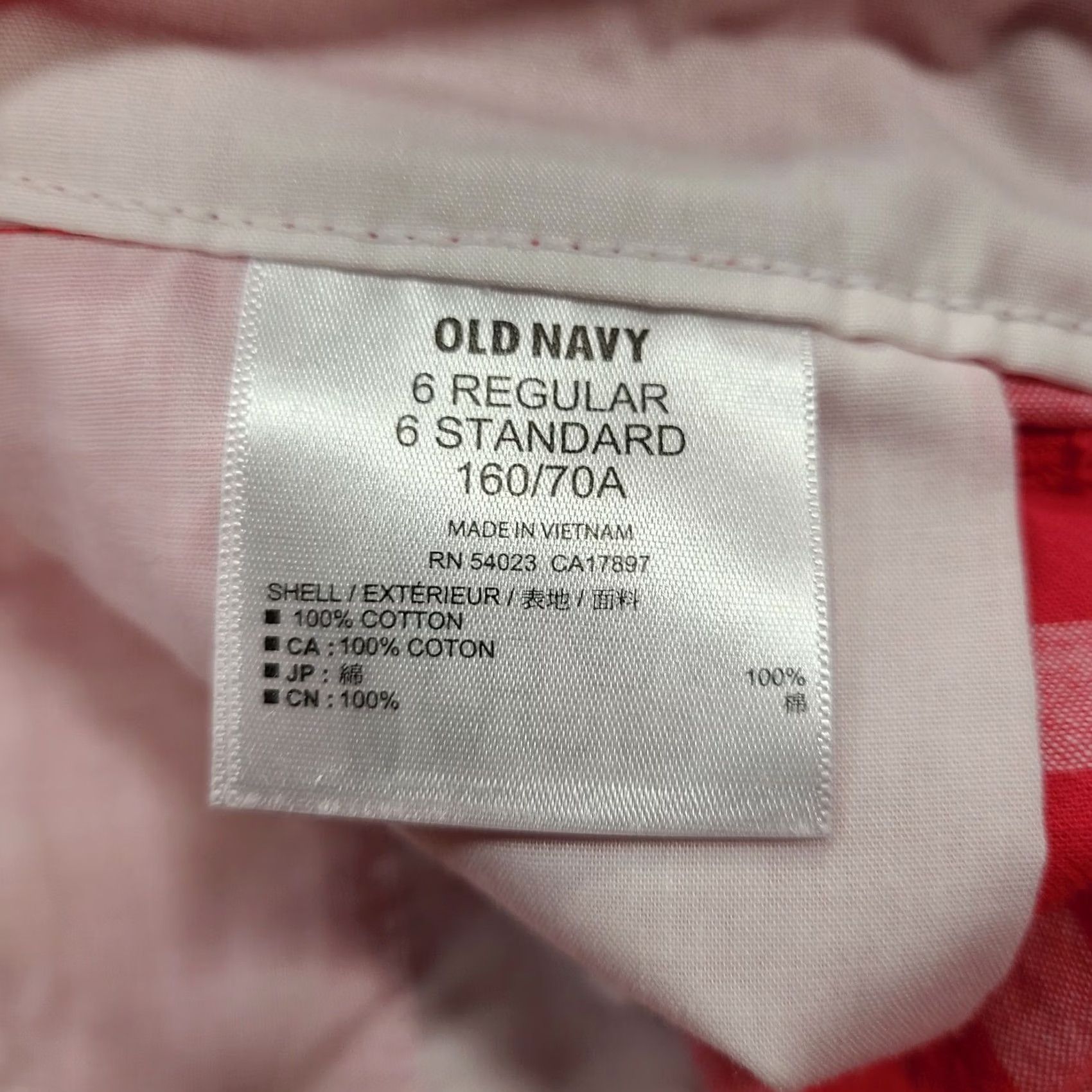 Old Navy Old Navy Shorts Womens 6 Pink Chino Mid-Rise Striped Preppy Flat Front Casual Size 24" / US 00 / IT 34 - 4 Thumbnail
