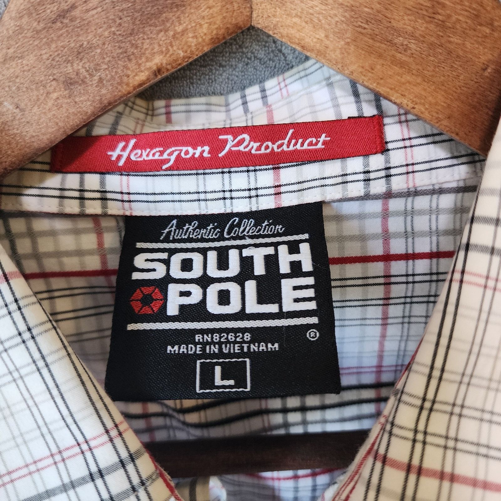 Southpole Southpole Grid Plaid Shirt Men's Large Y2K Size US L / EU 52-54 / 3 - 3 Thumbnail