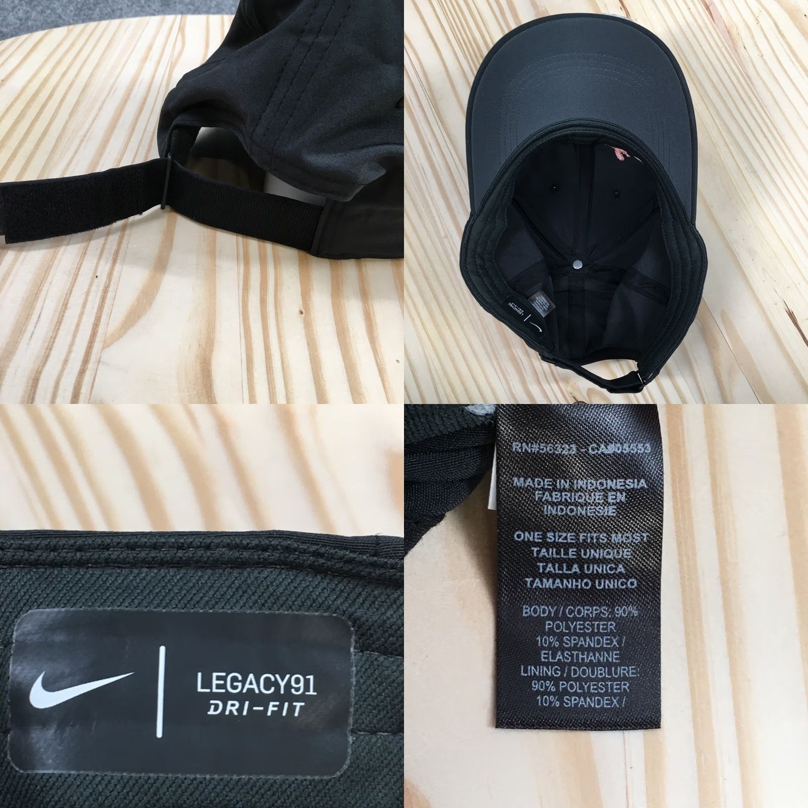 Nike Nike Be Bombchelle Baseball Cap Hat Mens OS Black Dri-Fit Adjustable Legacy91 Size ONE SIZE - 8 Thumbnail