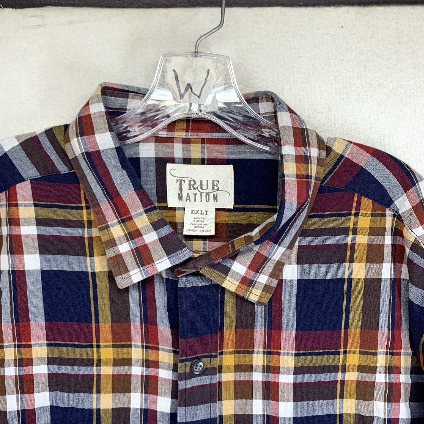 Vintage VINTAGE True Nation Men's Shirt 2XLT Long Sleeve Plaid Cotton Casual Workwear Seasonal Size US XXL / EU 58 / 5 - 3 Thumbnail