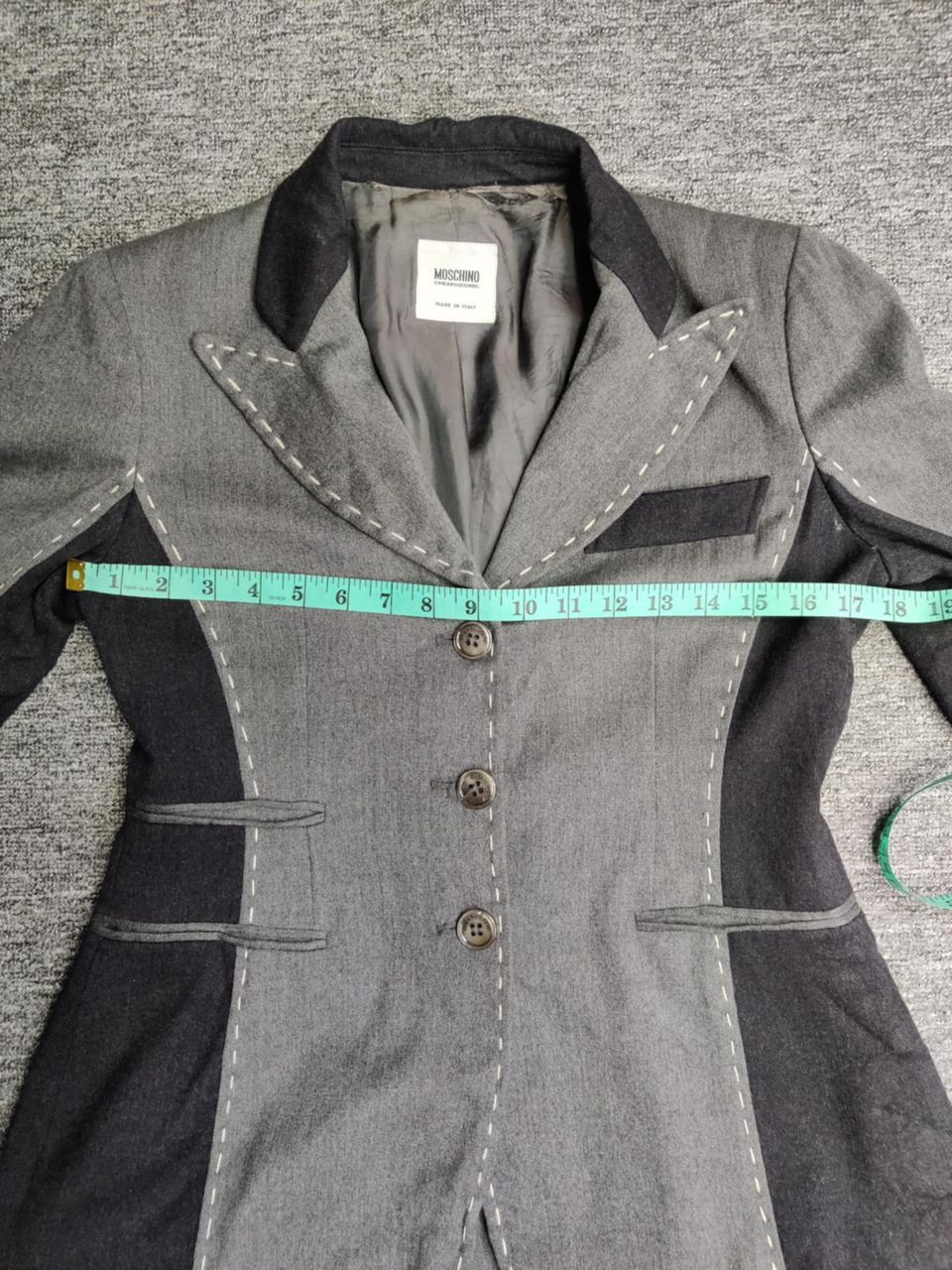 Moschino Moschino Cheapandic Wool Stitch Single Breasted Blazer Size US S / EU 44-46 / 1 - 17 Thumbnail