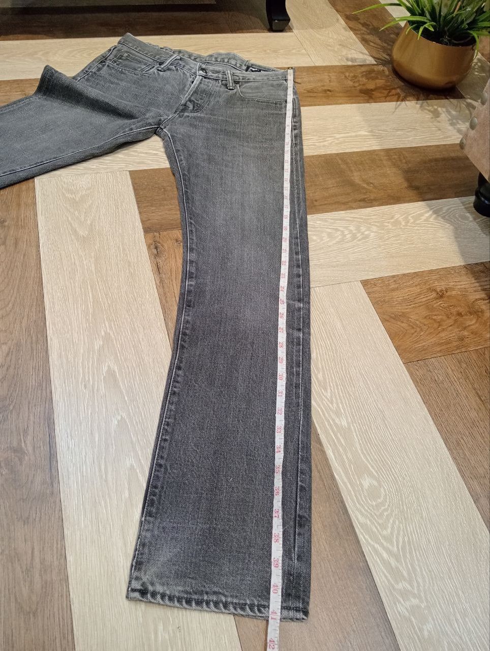 KURO KURO JAPAN GRAPHITE GREY SELVEDGE DENIM PANTS Size US 31 - 17 Thumbnail
