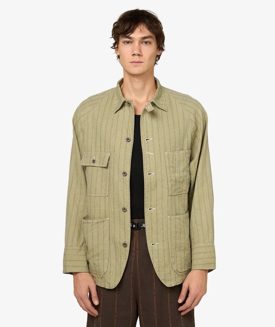 Kapital Kapital Gibson Stripe Cactus Overshirt Size US M / EU 48-50 / 2 - 3 Thumbnail
