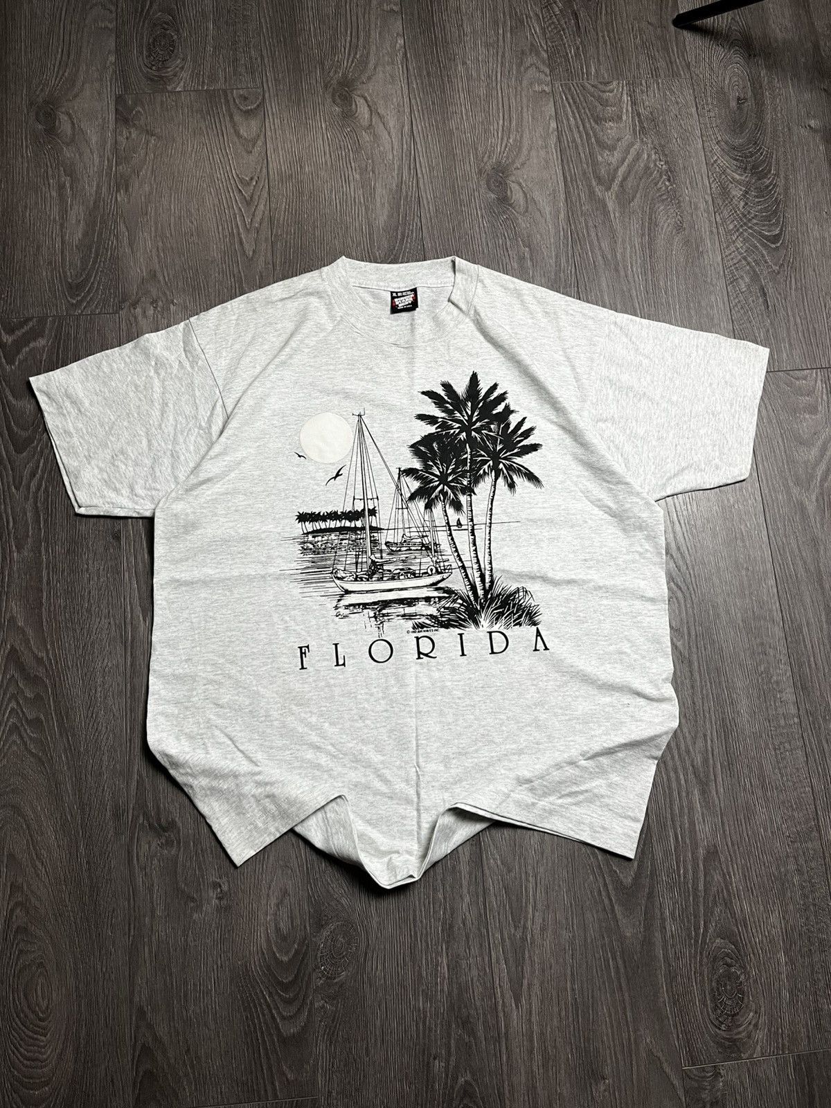 Vintage VTG 1990 Florida Beach Sailboat T-Shirt Screen Stars Best XL Size US XL / EU 56 / 4 - 2 Thumbnail