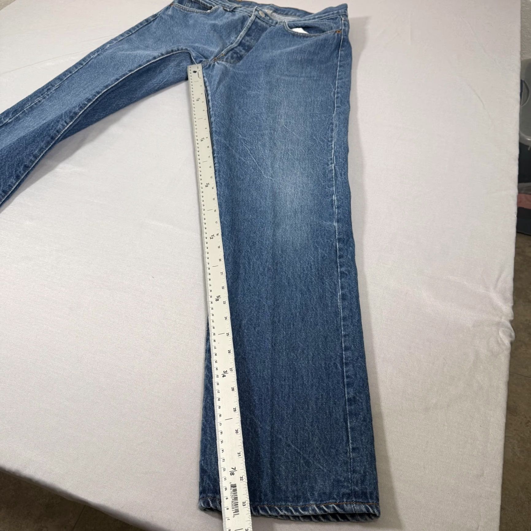 Levi's VINTAGE Levi's 501 Jeans Mens 32x34 Blue 501 Straight Fit Denim Pants Western USA 80s 90s Size US 32 / EU 48 - 5 Thumbnail
