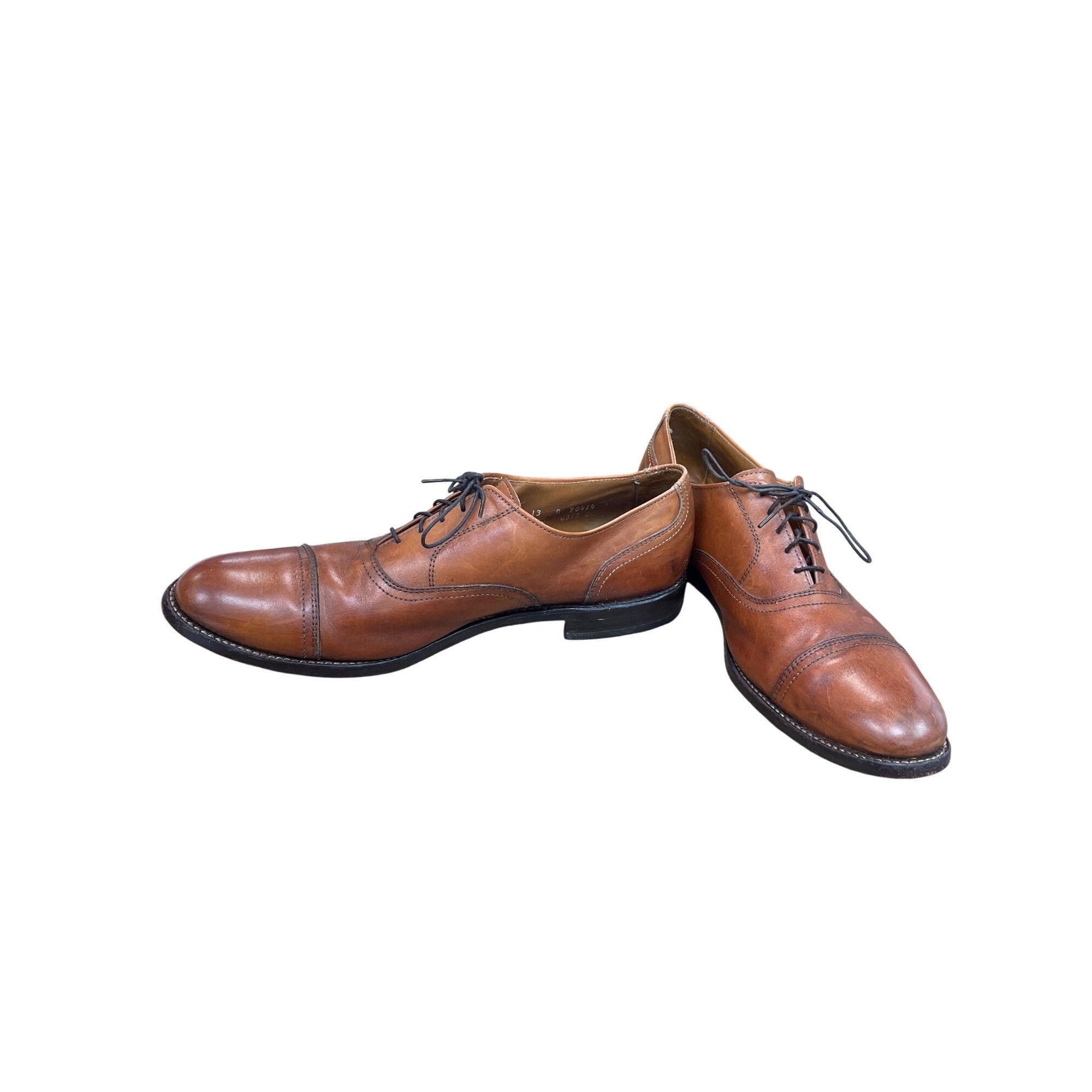 Allen Edmonds Allen Edmonds Brookwood mens brown leather cap toe oxford sh Size US 13 / EU 46 - 2 Thumbnail