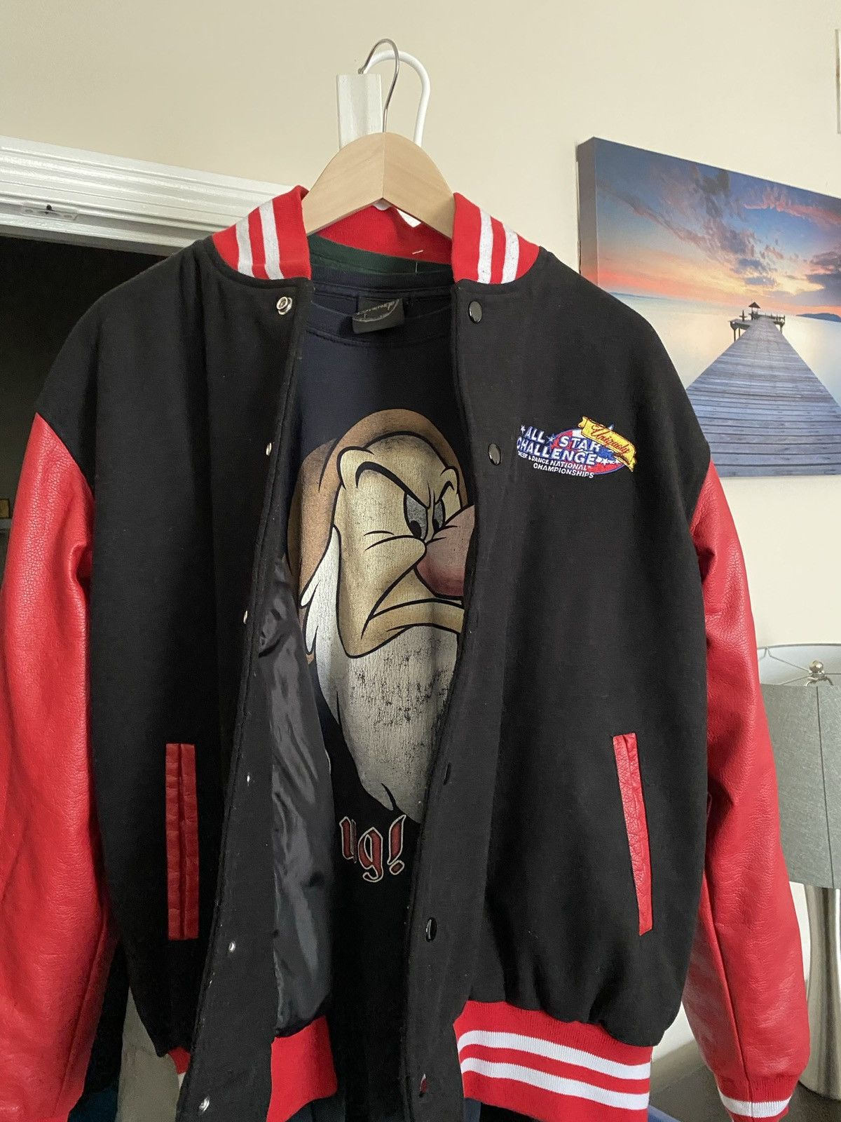 Vintage ALL STAR CHALLENGE Varsity Jacket Size US L / EU 52-54 / 3 - 3 Thumbnail