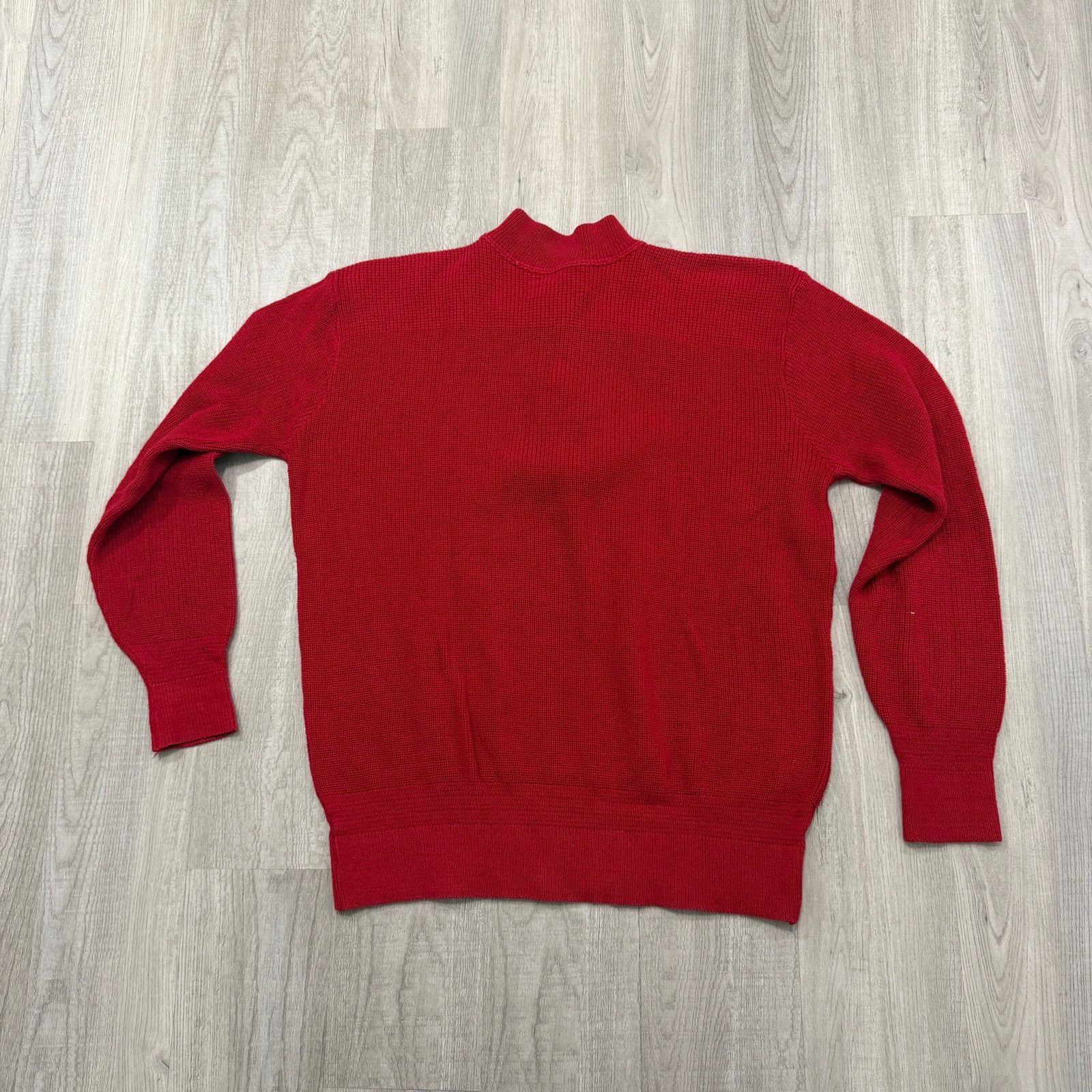 L.L. Bean Vintage LL Bean Fisherman Sweater Men's Extra Large Red 90s Size US XL / EU 56 / 4 - 7 Thumbnail