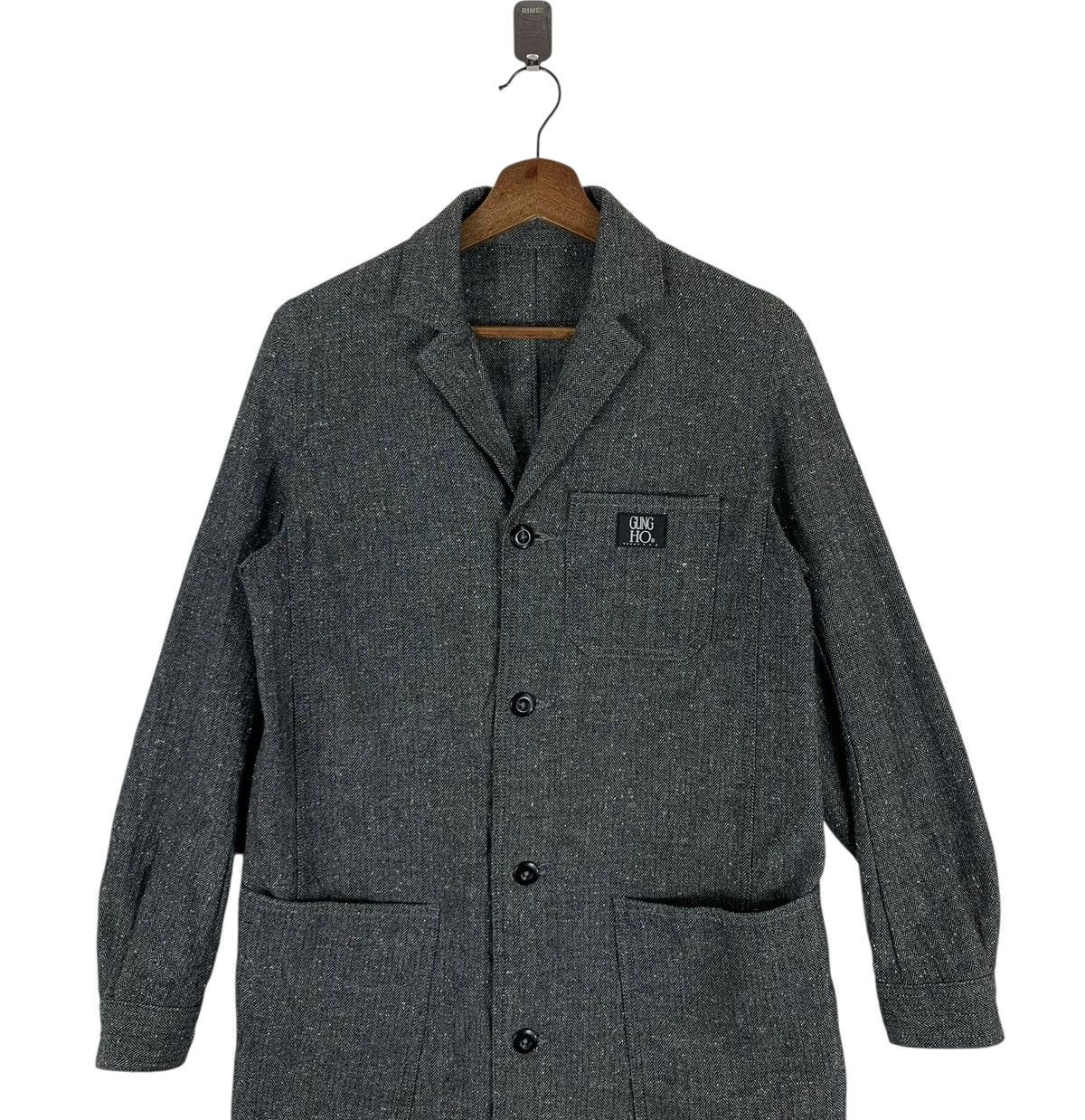 Japanese Brand Vintage Gung Ho Tweed Coat Women Button Jacket Size S / US 4 / IT 40 - 4 Thumbnail