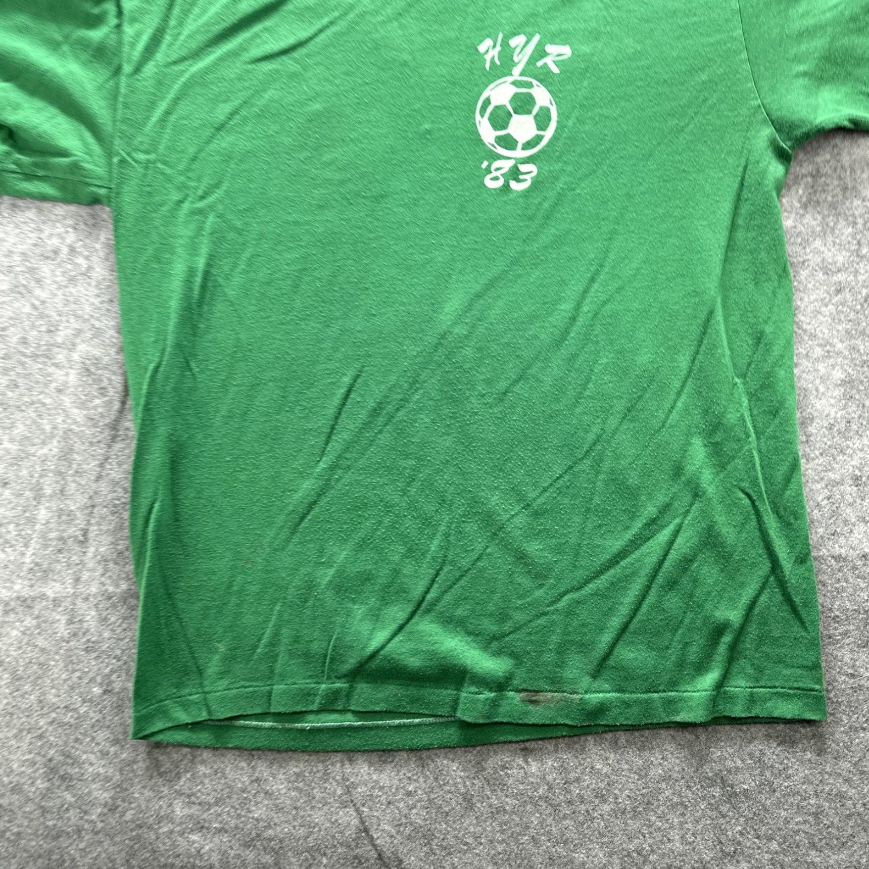 Vintage VINTAGE Sweepers Soccer Team Shirt Mens Large Green 1983 Sportswear 80s SS Size US L / EU 52-54 / 3 - 4 Thumbnail