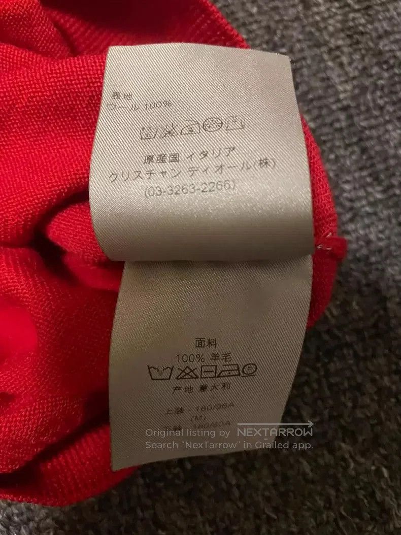 Dior Dior Red Wool Sweater with Bee Motif. Size US M / EU 48-50 / 2 - 4 Thumbnail