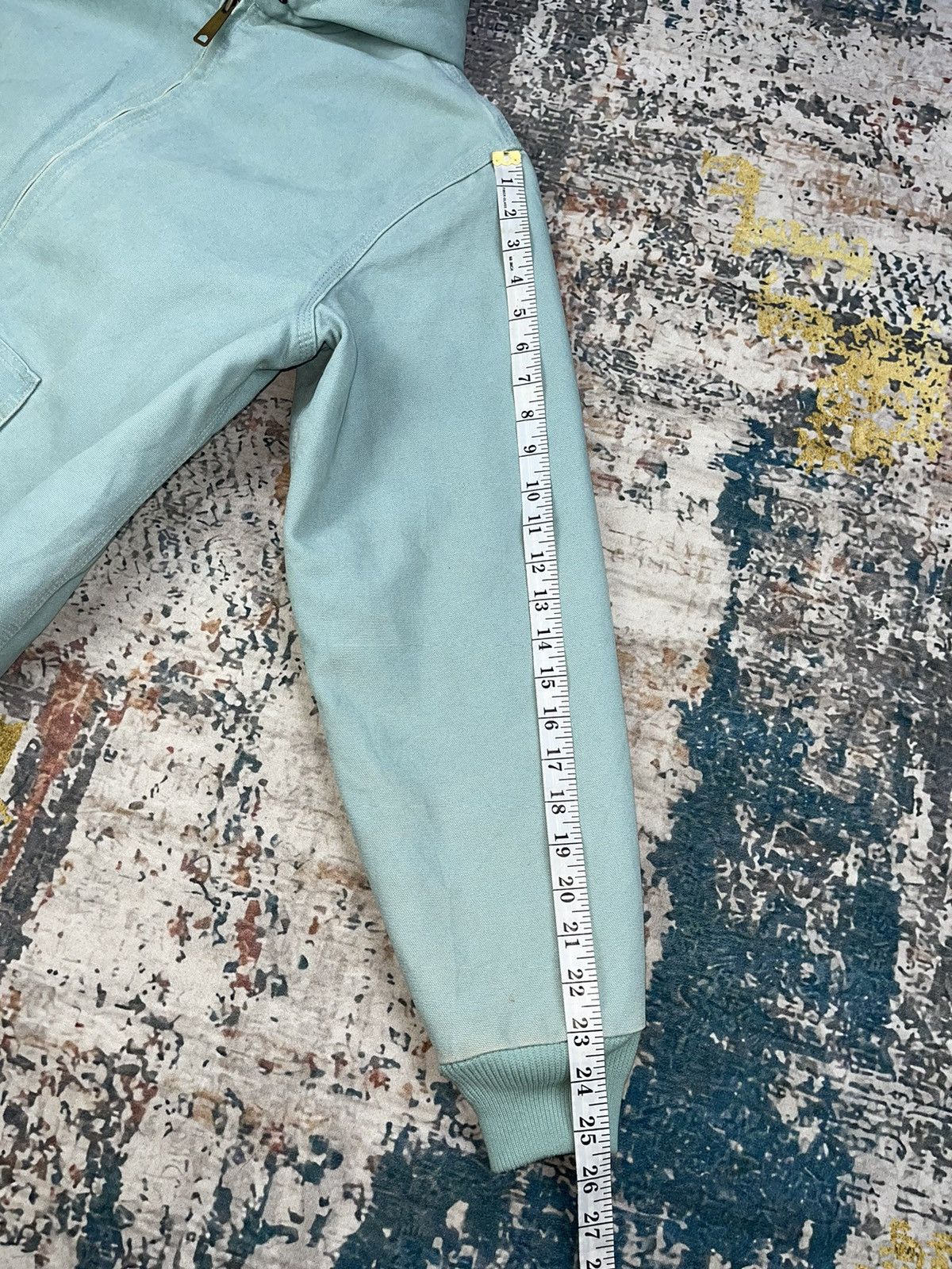 Carhartt Vintage Carhartt WIP Canvas Pine Green Hoodie Size US S / EU 44-46 / 1 - 18 Thumbnail