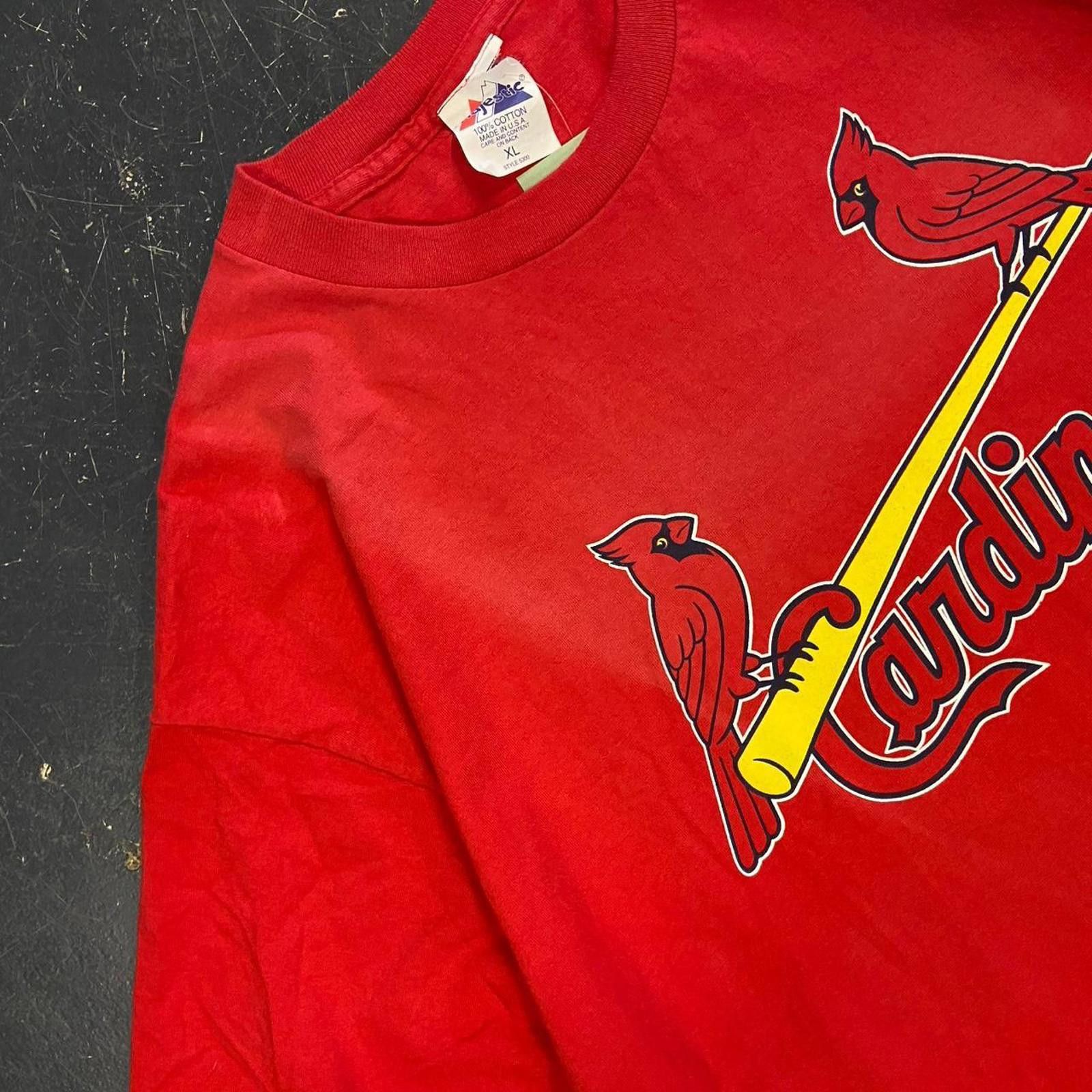 MLB Vintage 1998 Cardinals Mark McGwire MLB Tee Size US XL / EU 56 / 4 - 4 Thumbnail