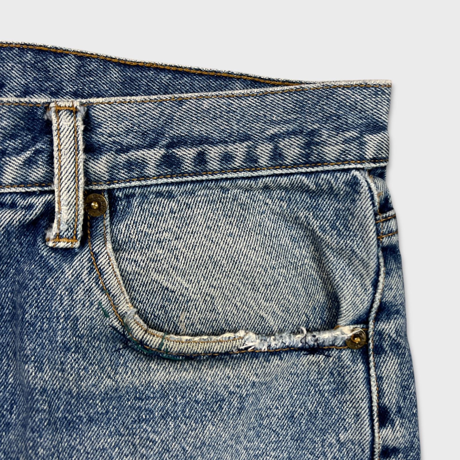 Polo Ralph Lauren Chaps Ralph Lauren Jeans 34x30 Loose Fit Faded Denim Pants Size US 34 / EU 50 - 4 Thumbnail