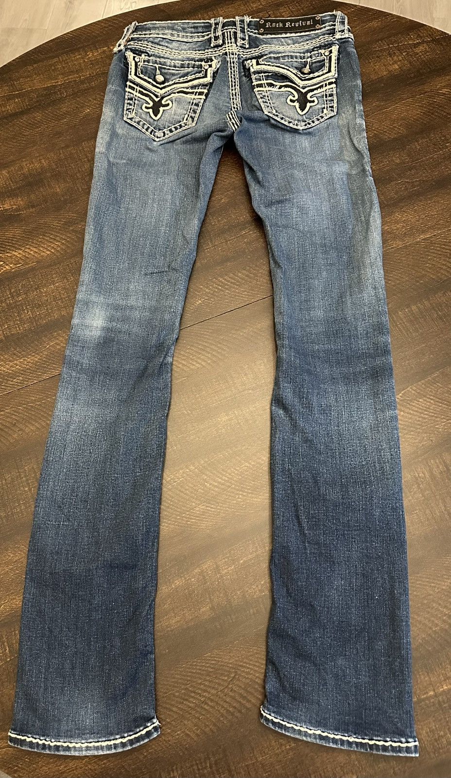 Rock Revival Rock Revival Women’s Kai Straight Leg Jeans-Size 26x32 Size 26" / US 2 / IT 38 - 11 Thumbnail