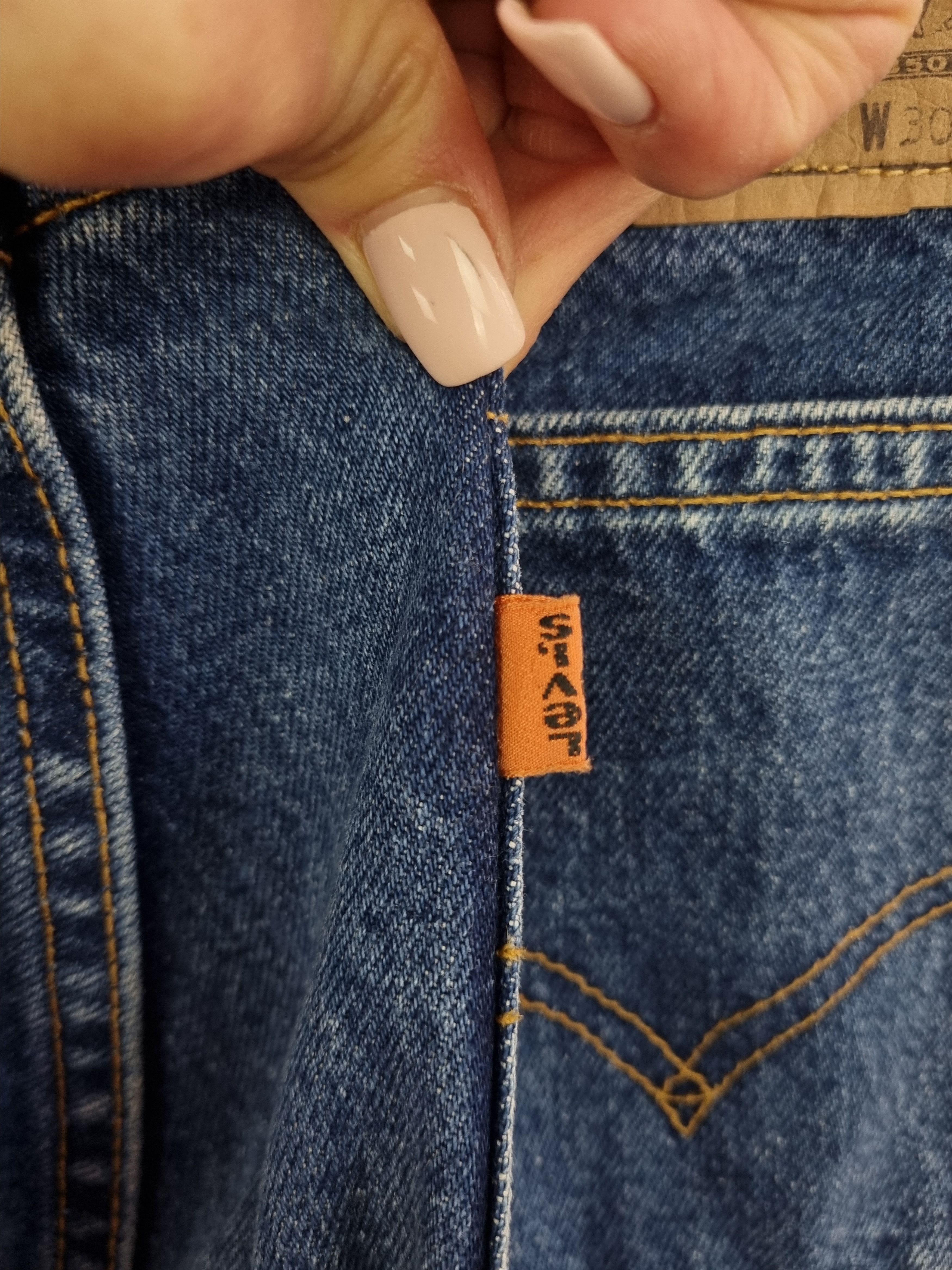 Levi's × Levi's Vintage Clothing × Vintage 95s Levi's Raw Denim Gorgeous Denim Jeans made in UK Size US 30 / EU 46 - 16 Thumbnail