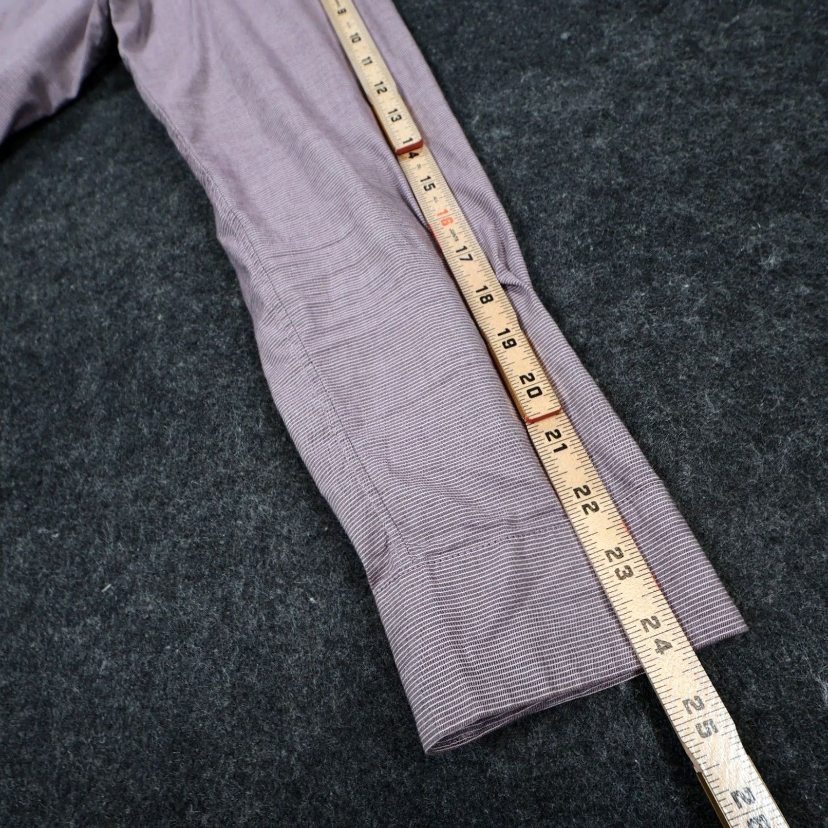Frame A-FRAME Button Up Shirt Mens Large Purple Slim Stretch Micro Stripe Size US L / EU 52-54 / 3 - 4 Thumbnail
