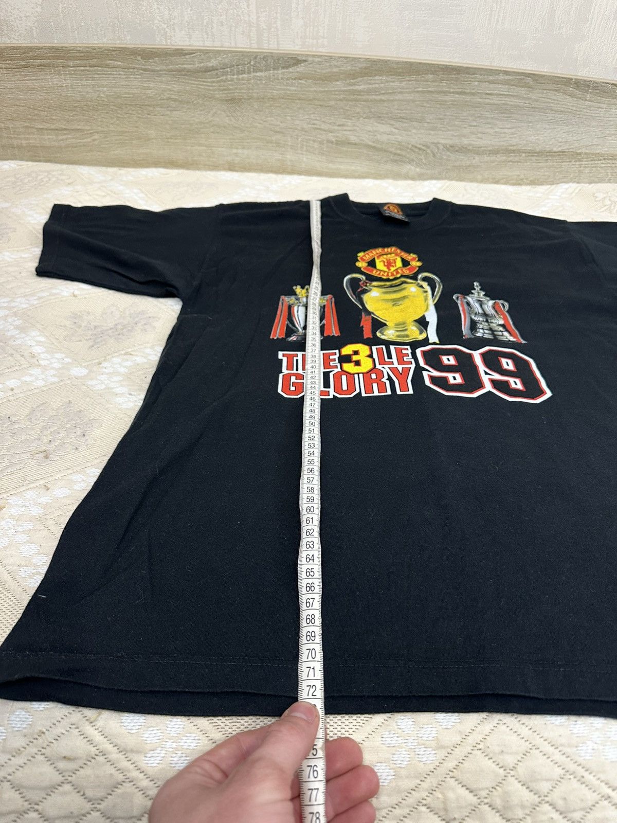 Vintage 🔥 Manchester United Treble Glory 1998 1999 T Shirt Vintage Size US L / EU 52-54 / 3 - 11 Thumbnail
