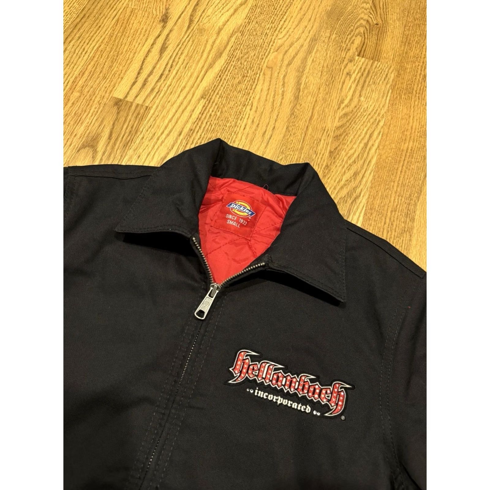 Dickies Dickies Hellanbach Jacket Size S Embroidered Wings Rhinestone Bomber Jacket Black Unisex Adults Zip Full Zip Pockets Logo Collar Style Wing Size US S / EU 44-46 / 1 - 5 Thumbnail