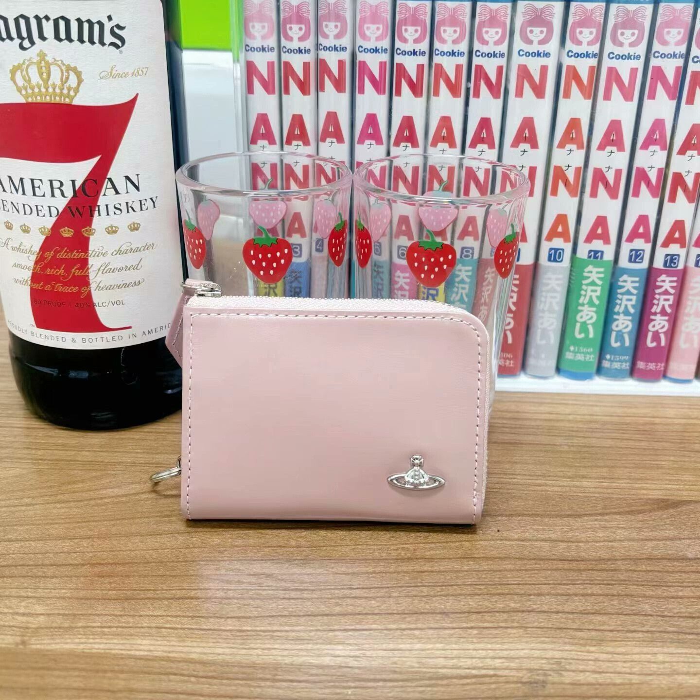 Vivienne Westwood Vivienne Westwood Pink Saturn Card Holder Size ONE SIZE - 1 Thumbnail