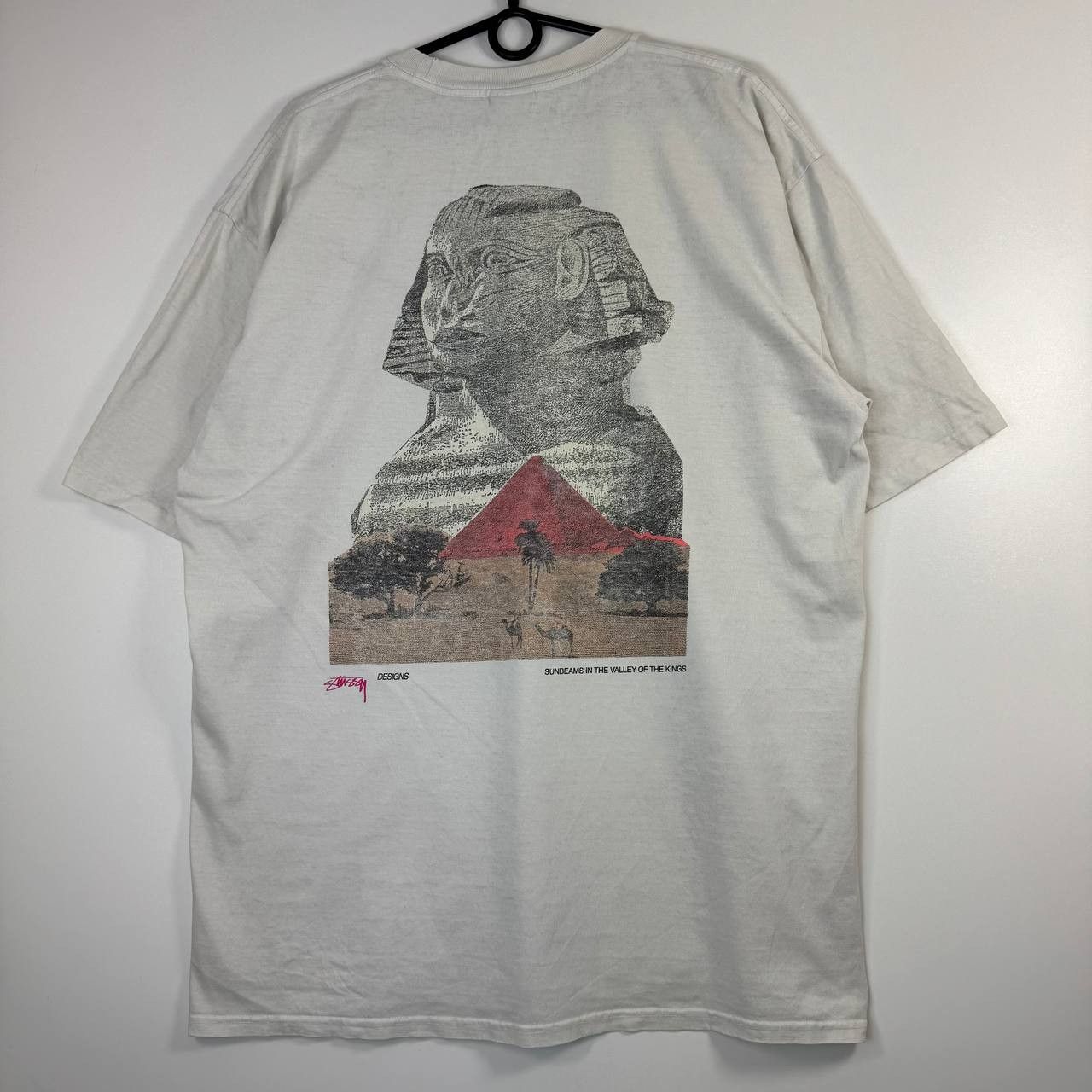 Stussy Stussy Egypt Graphic T-Shirt White Back Print Mens Size XL Size US XL / EU 56 / 4 - 3 Thumbnail