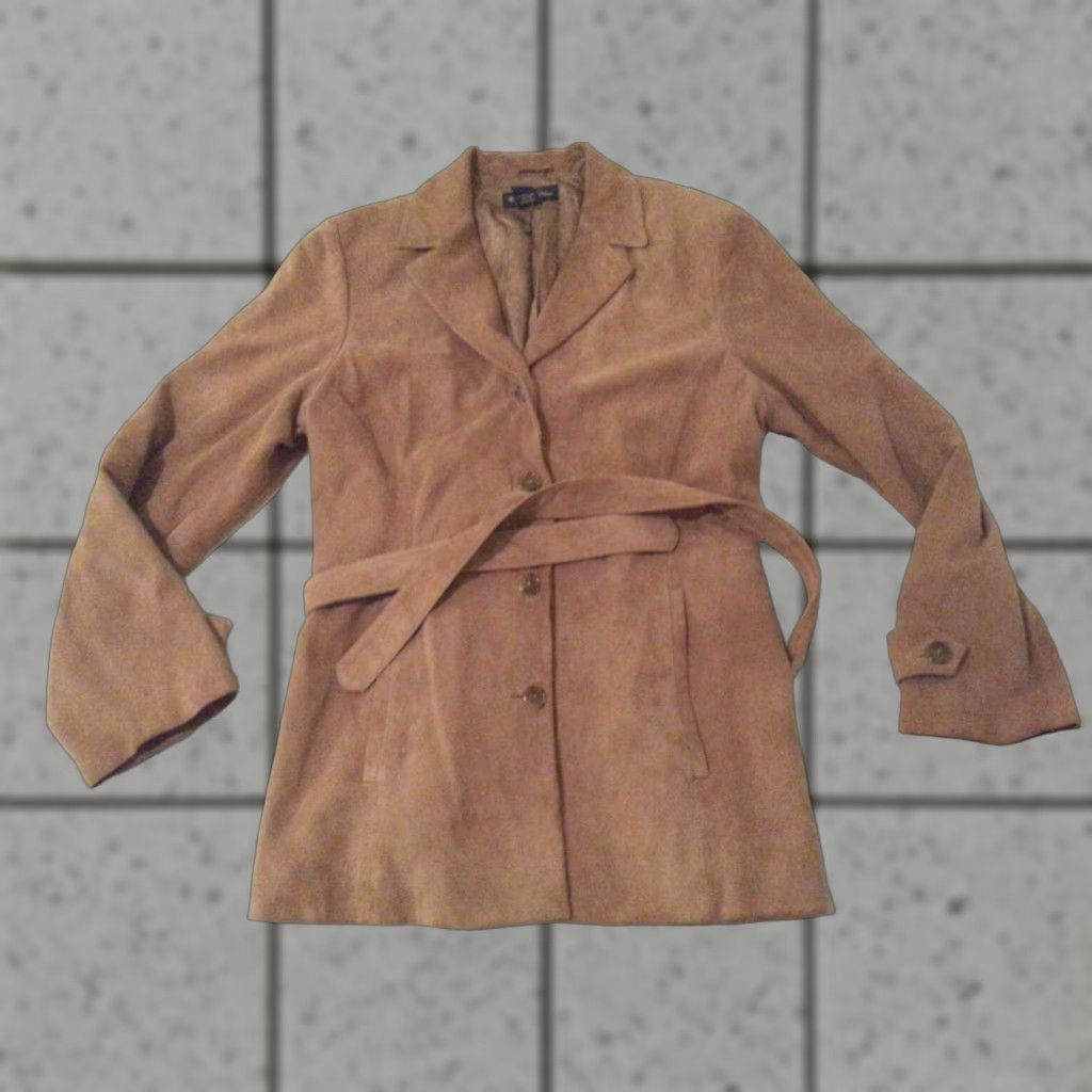 Brooks Brothers VINTAGE Brooks Brothers Leather Coat Jacket 14 Womens Brown Leather Coat Womens Brooks Brothers Coat 14 Size Regular Long Sleeve Women Mens Girls Size XL / US 12-14 / IT 48-50 - 1 Thumbnail