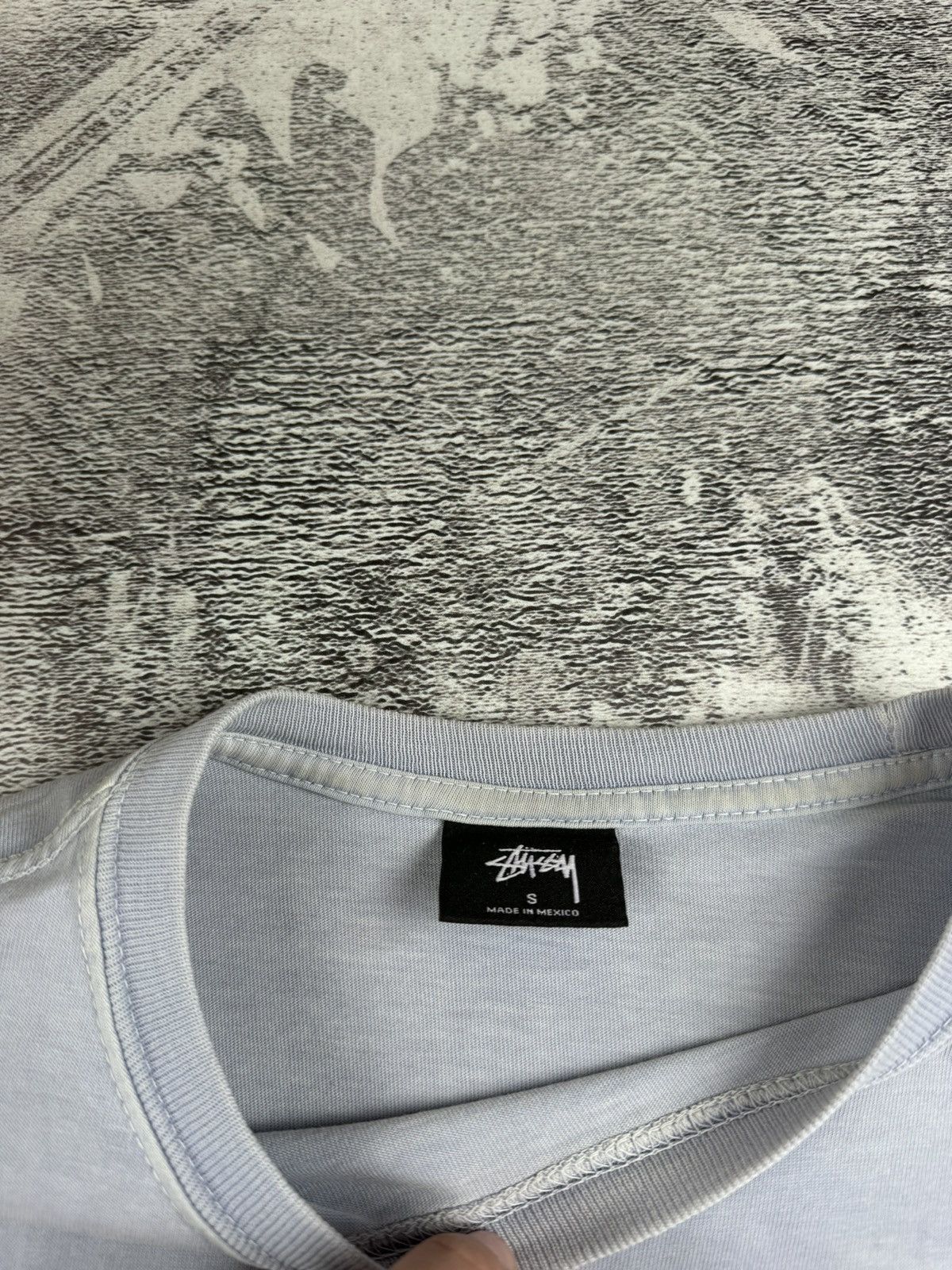 Stussy Stussy Center Logo Basic Blue Streetwear Longsleeve T Shirt Size US S / EU 44-46 / 1 - 8 Thumbnail