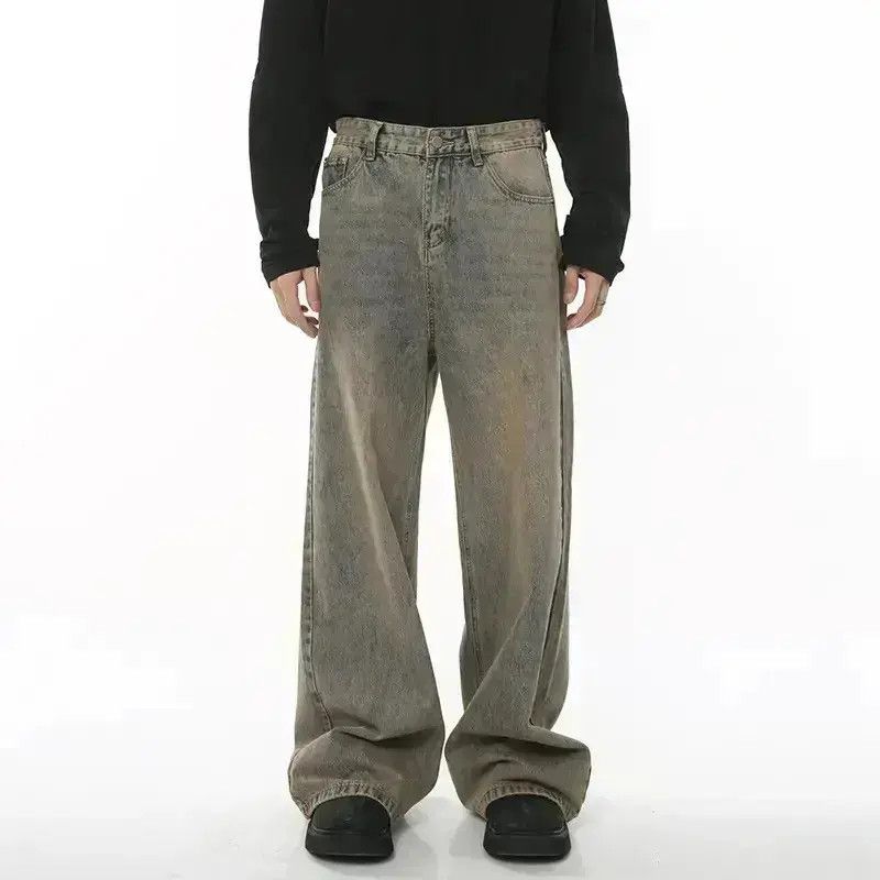 Japanese Brand Streetwear Washed Blue Wide Leg Jeans Trousers Y2k Size US 30 / EU 46 - 1 Thumbnail