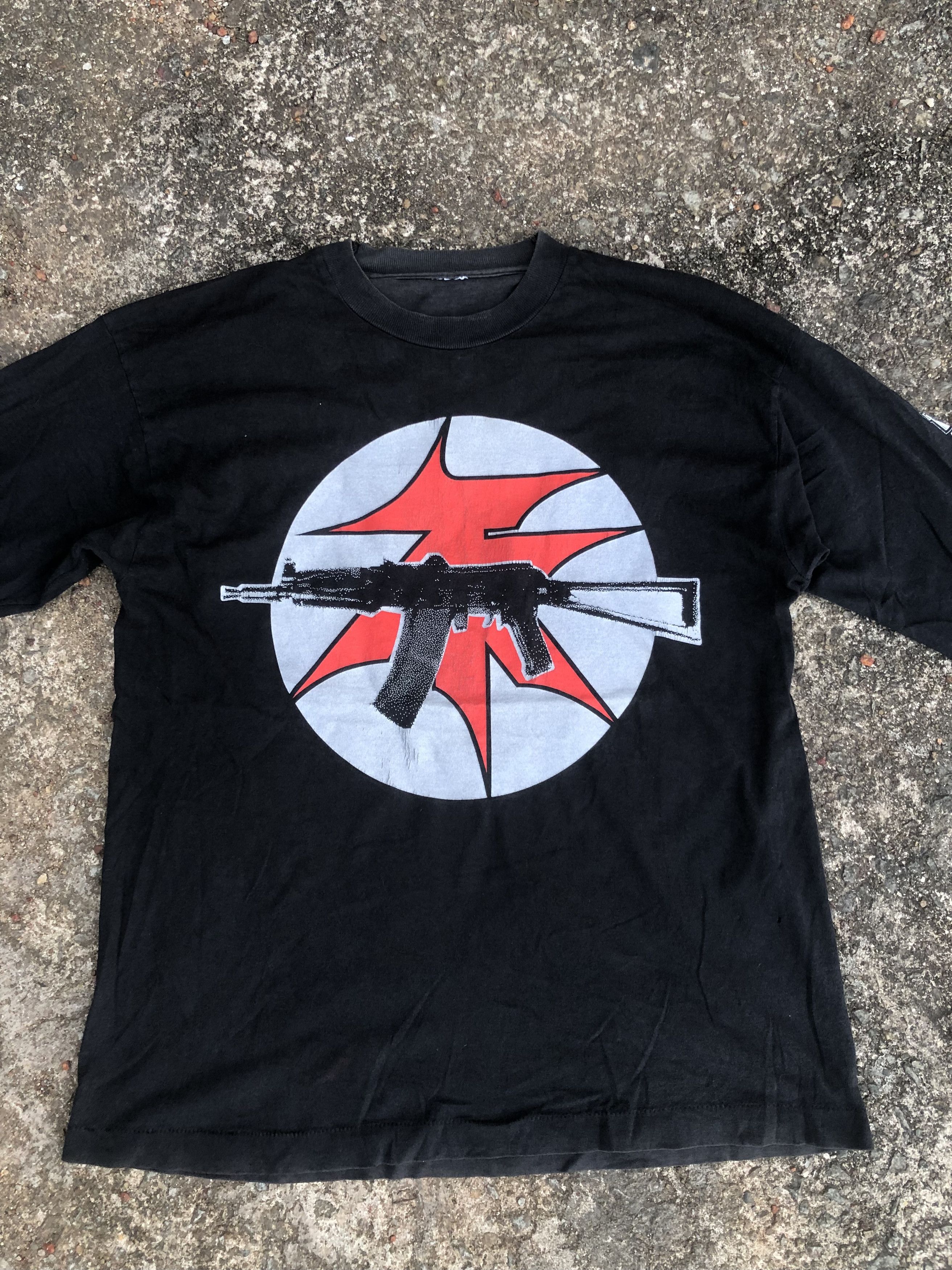 Band Tees 🔥Vintage 90s ATR ATARI TEENAGE RIOT Longsleeve Band T-Shirt Size US L / EU 52-54 / 3 - 3 Thumbnail