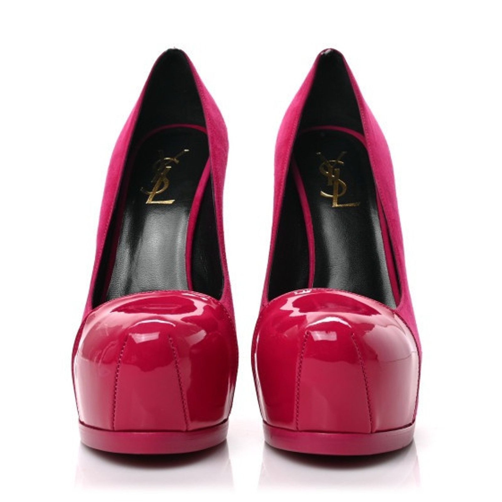 Saint Laurent Paris SAINT LAURENT SUEDE LEATHER TRIBTOO PUMPS PINK 39.5/9 Size US 9 / IT 39 - 3 Thumbnail