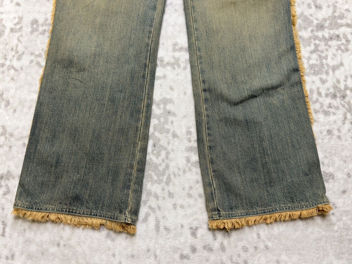 Tornado Mart Livre Claire Mudwash Fur Trim Bootcut Denim Jeans Size US 40 / EU 56 - 7 Thumbnail