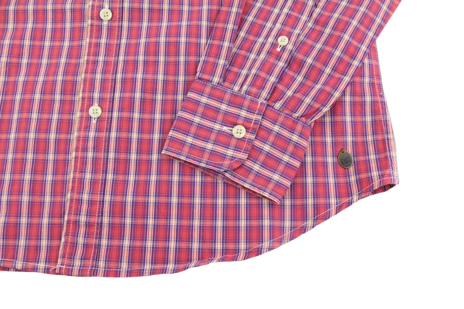 Scotch & Soda S Red Plaid Button-Up Spread Shirt 89048 Size US S / EU 44-46 / 1 - 6 Thumbnail