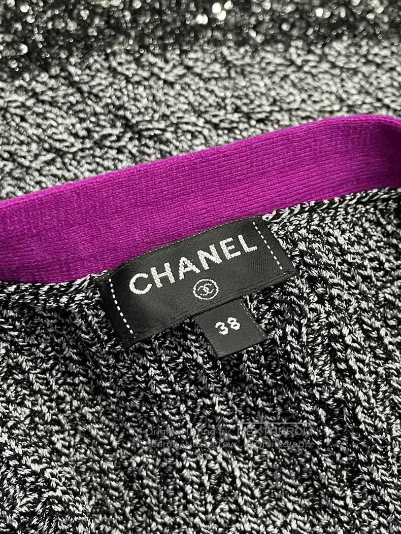 Chanel Chanel 21k purple gray hem sequin skirt Size 25" / US 0 / IT 36 - 5 Thumbnail