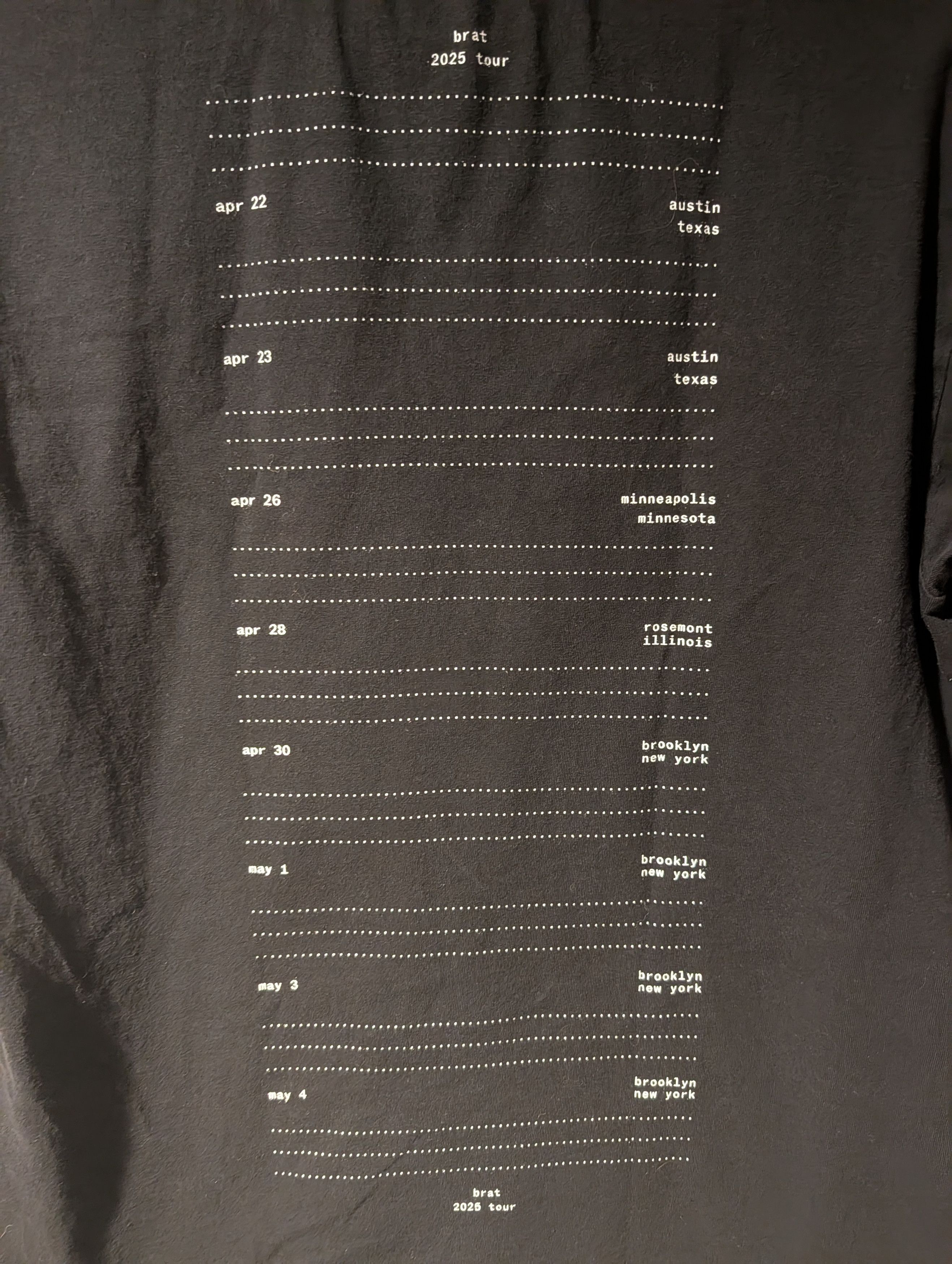 Band Tees Charli XCX Everything Is Romantic Brat 2025 Tour T Shirt Med Size US M / EU 48-50 / 2 - 5 Thumbnail