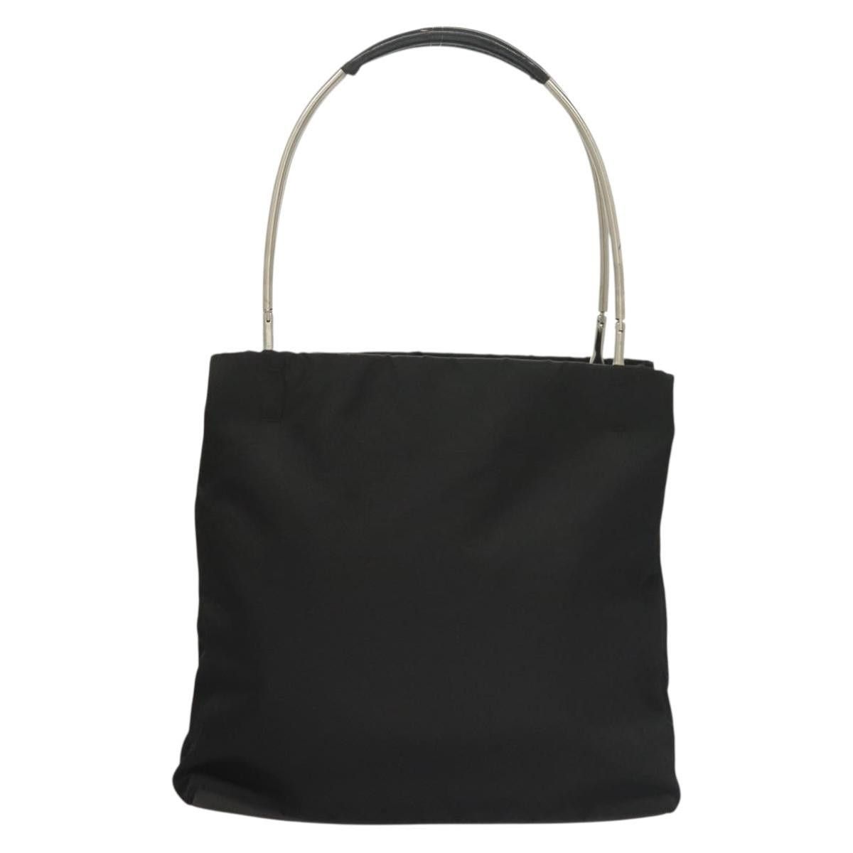 Prada PRADA Hand Bag Nylon Black Silver Size ONE SIZE - 3 Thumbnail