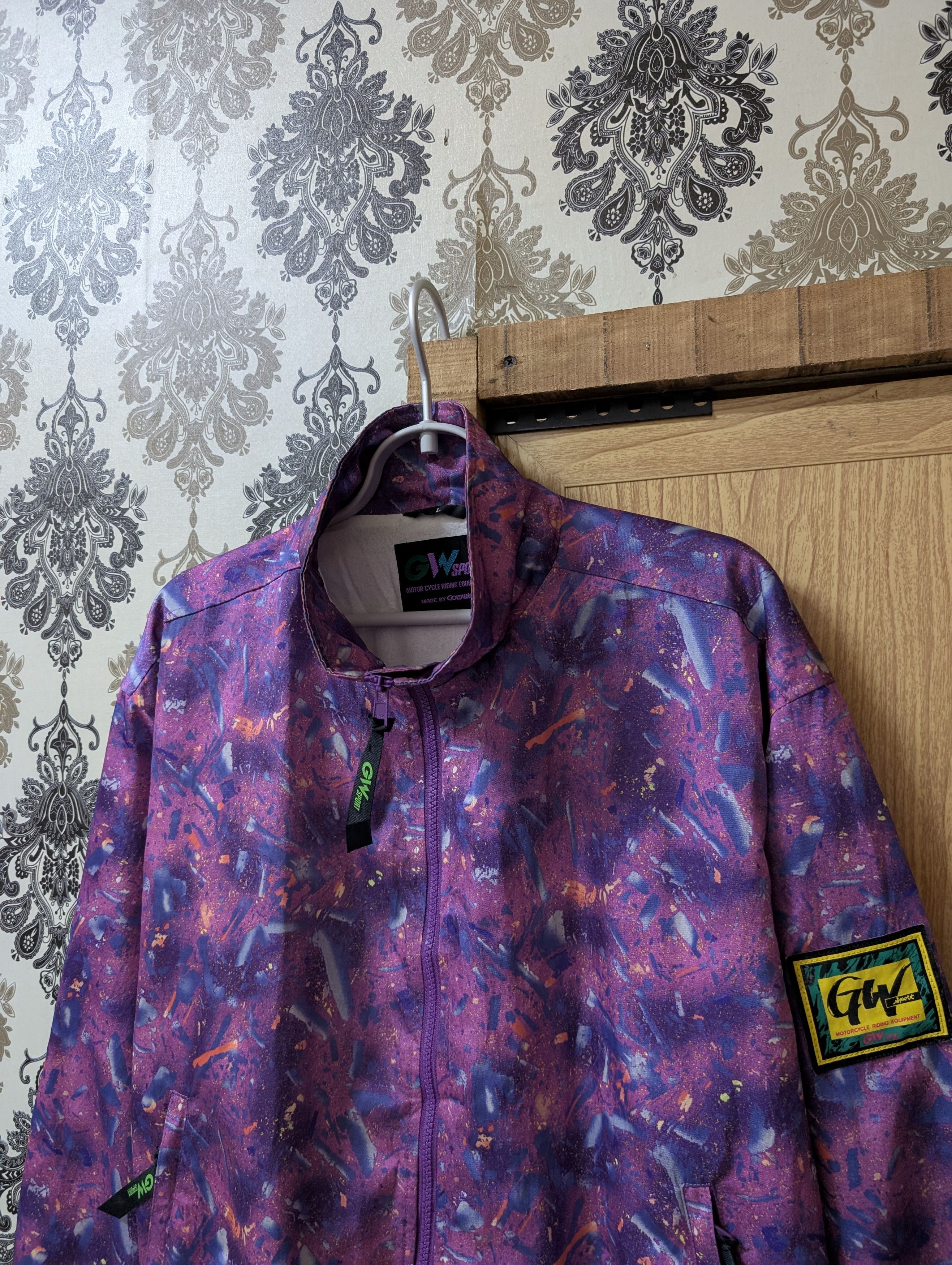 Goldwin Vintage Goldwin Sport Windbreaker Jacket Abstract Zipper Size US L / EU 52-54 / 3 - 4 Thumbnail