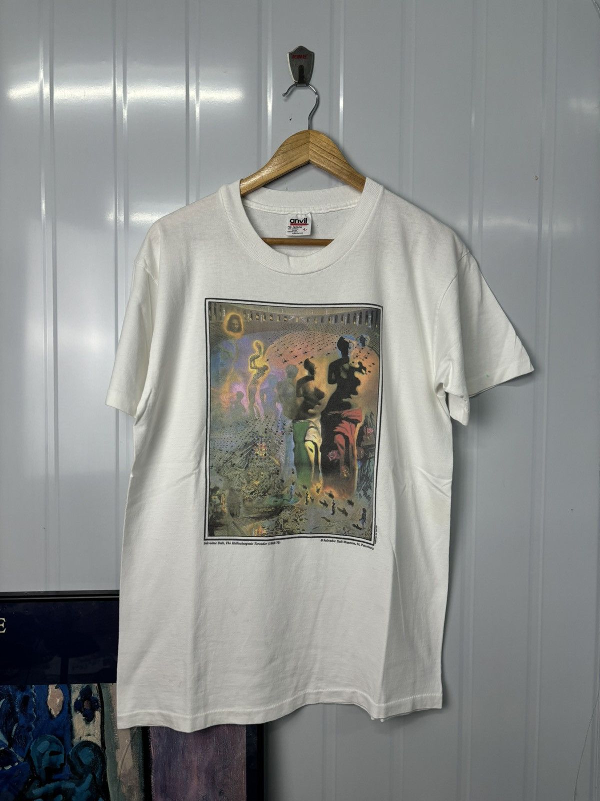 Vintage VERY RARE! Vintage 90’s Salvador Dali Hallucinogenic Art Size US L / EU 52-54 / 3 - 2 Thumbnail