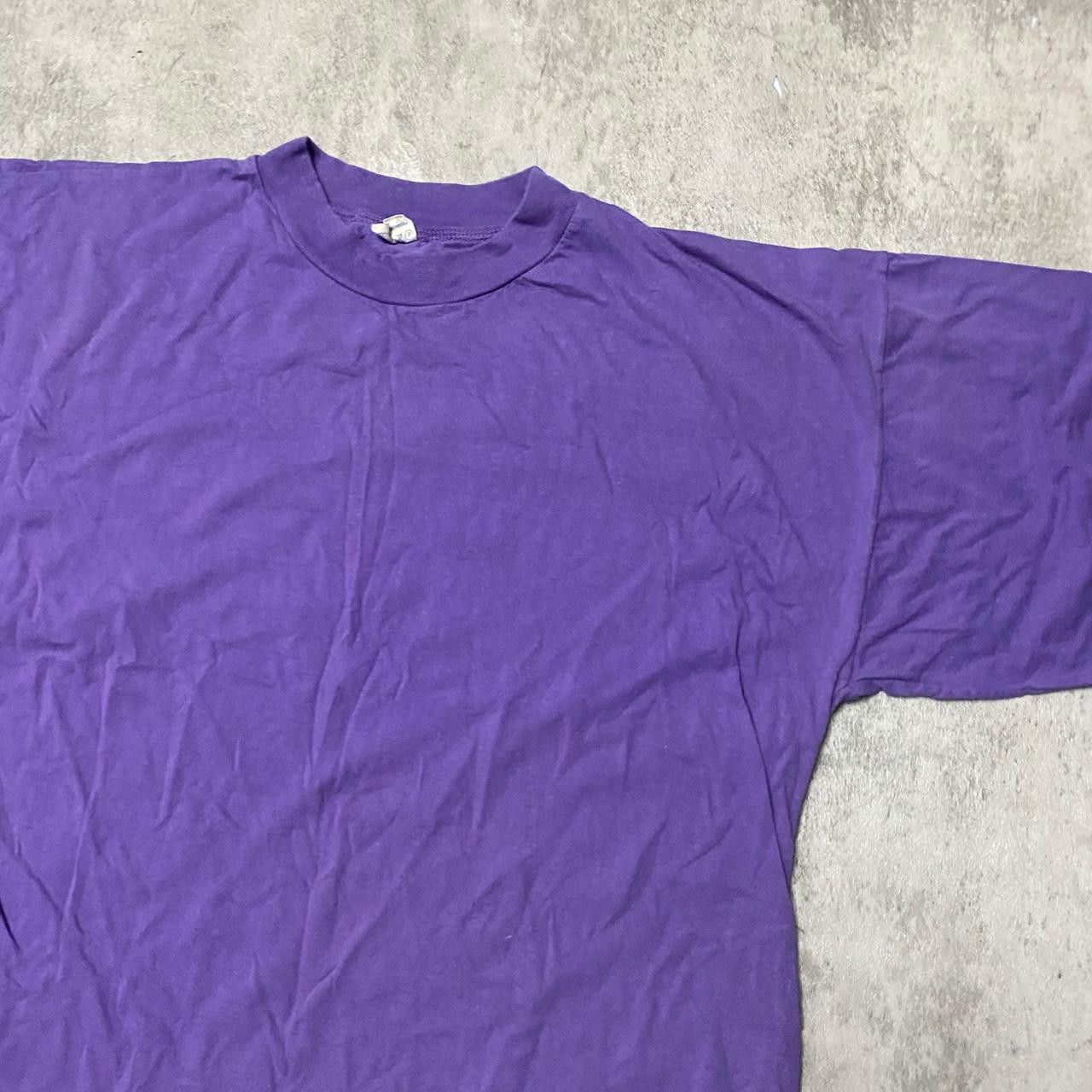 Other 80s purple vintage T-shirt clothing Size US XL / EU 56 / 4 - 2 Thumbnail